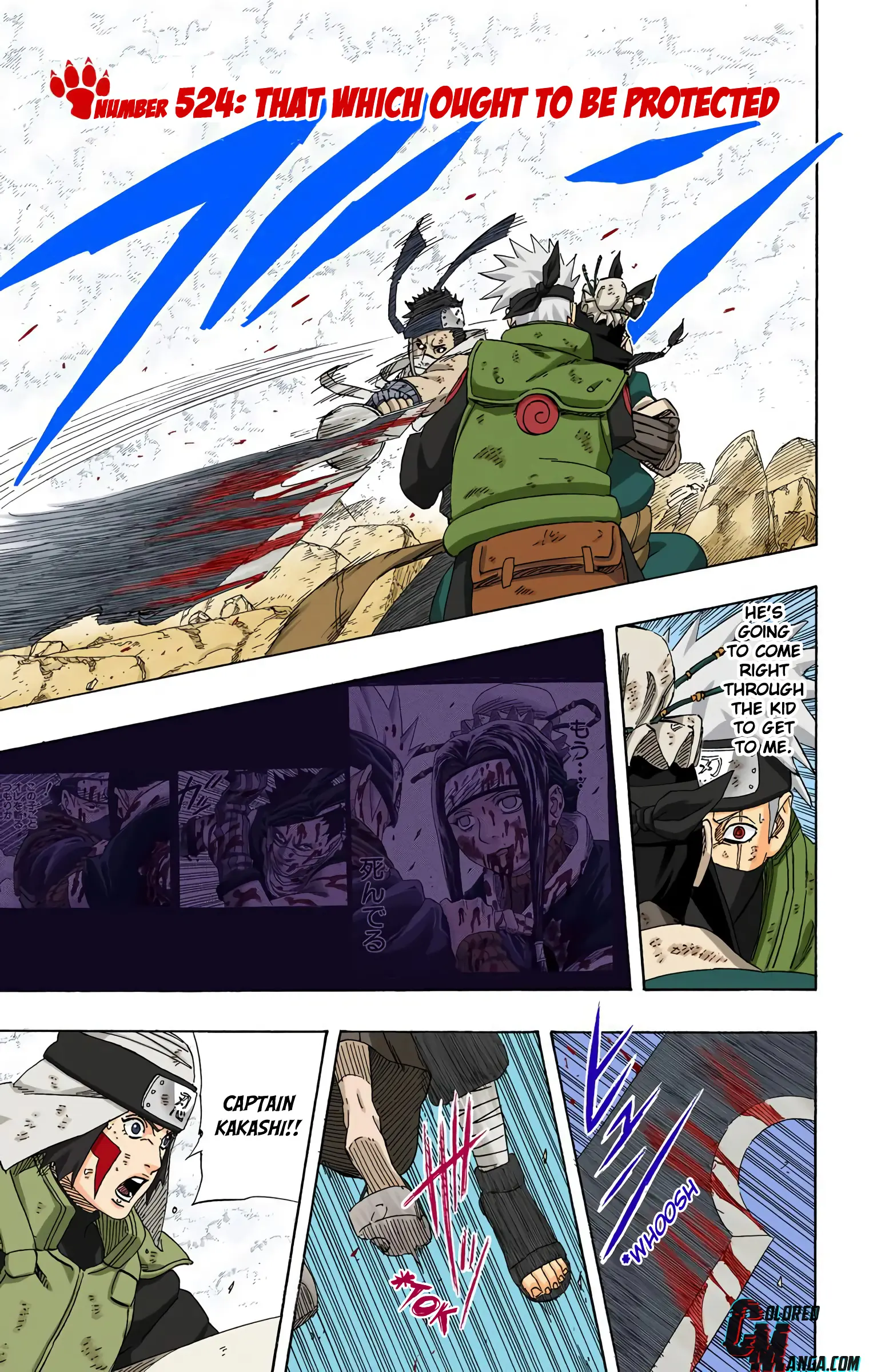 Naruto Colored Manga Online, chapter 524, page 1