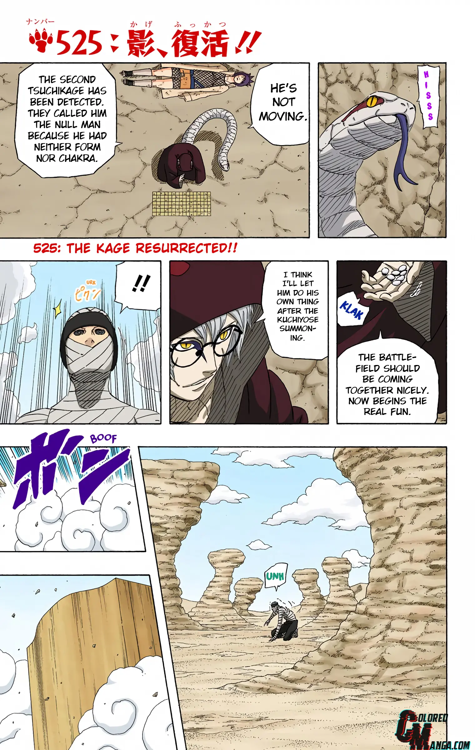 Naruto Colored Manga Online, chapter 525, page 7