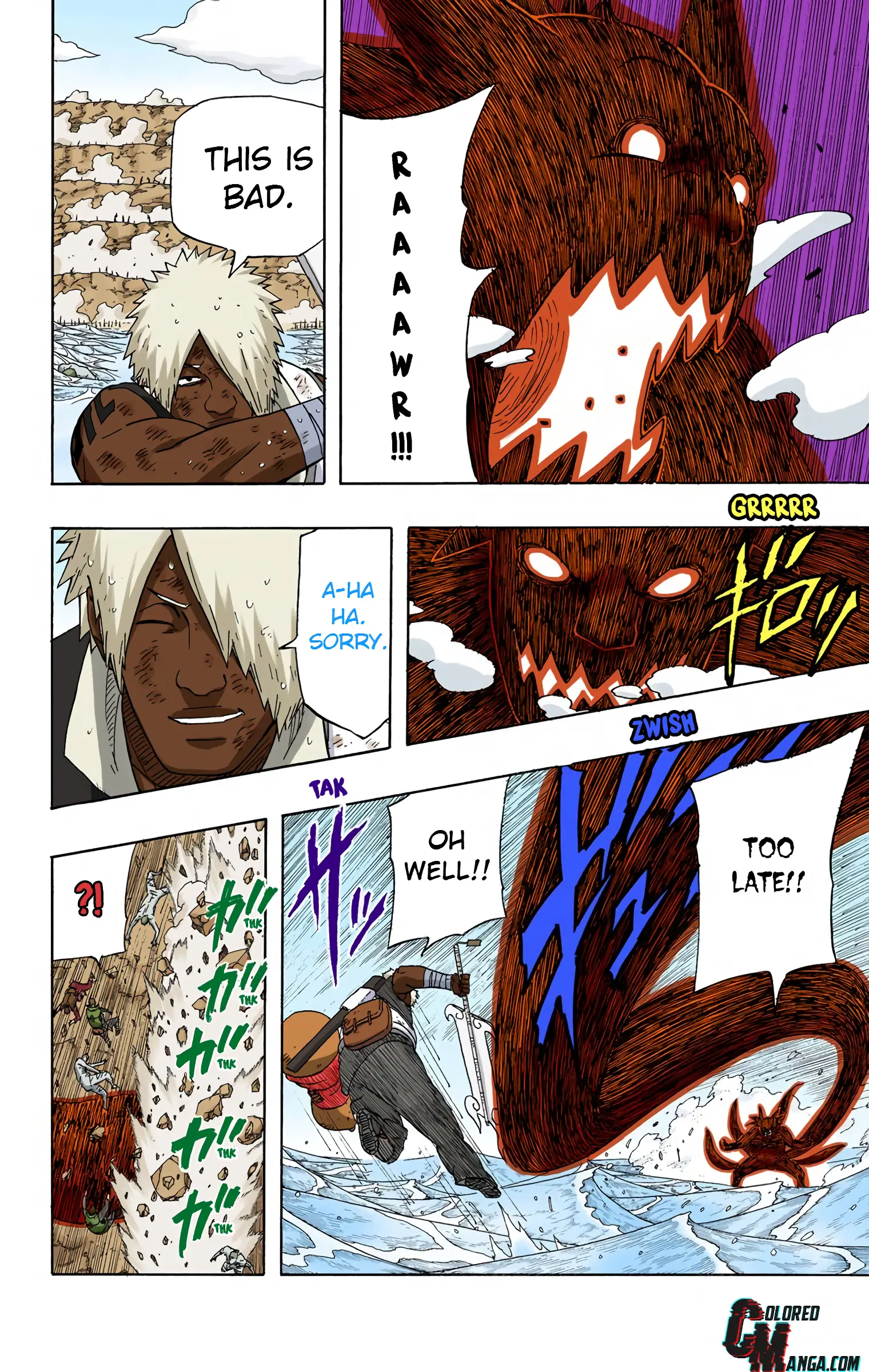 Naruto Colored Manga Online, chapter 529, page 2