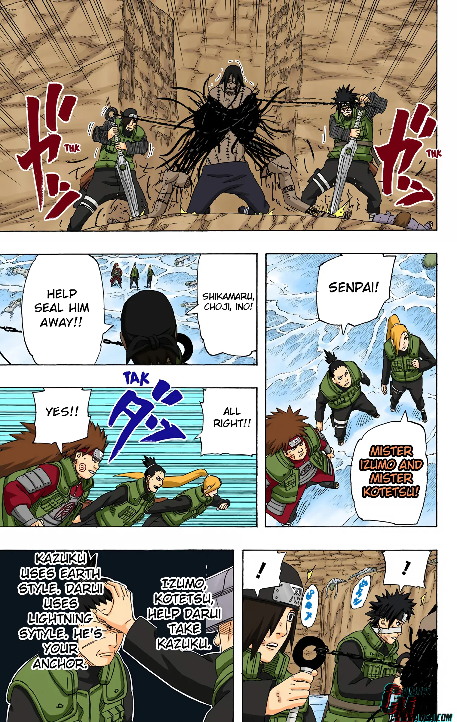 Naruto Colored Manga Online, chapter 530, page 9