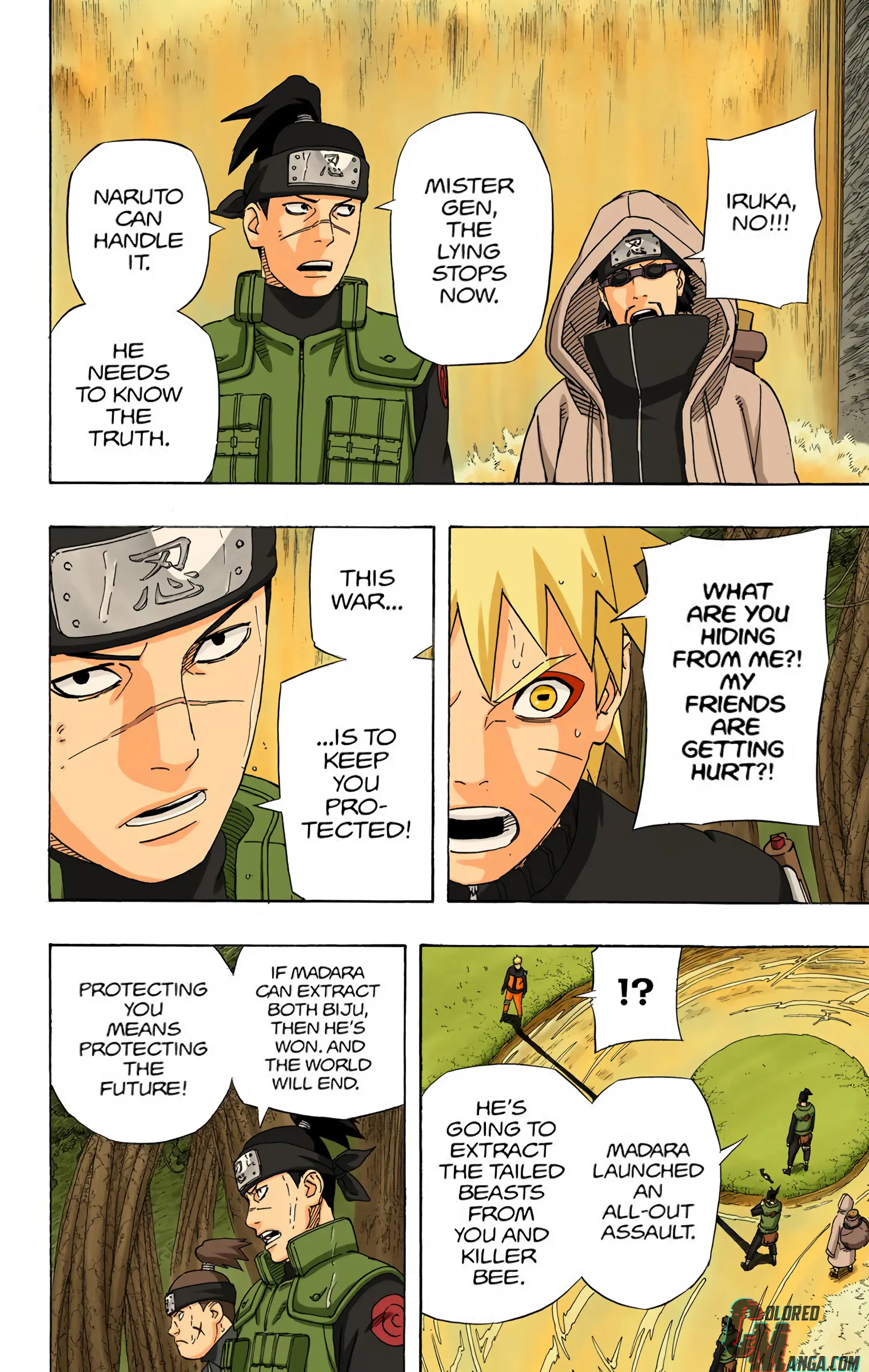 Naruto Colored Manga Online, chapter 535, page 14