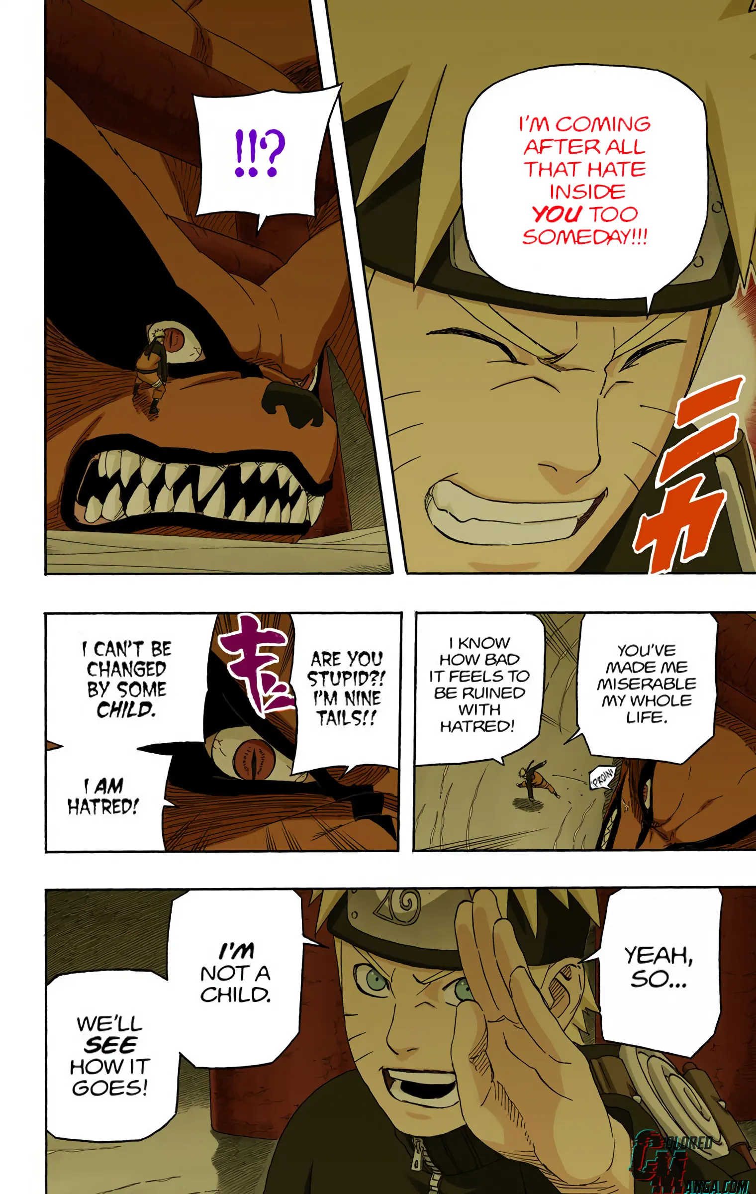 Naruto Colored Manga Online, chapter 539, page 2