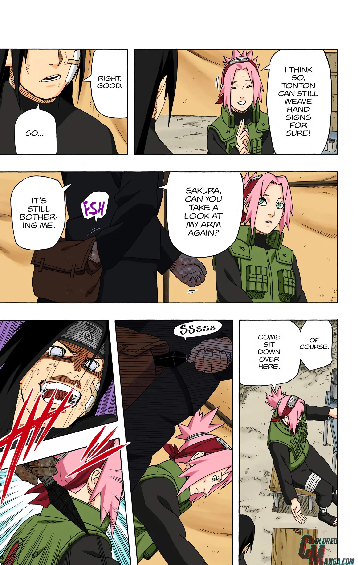 Naruto Colored Manga Online, chapter 540, page 7