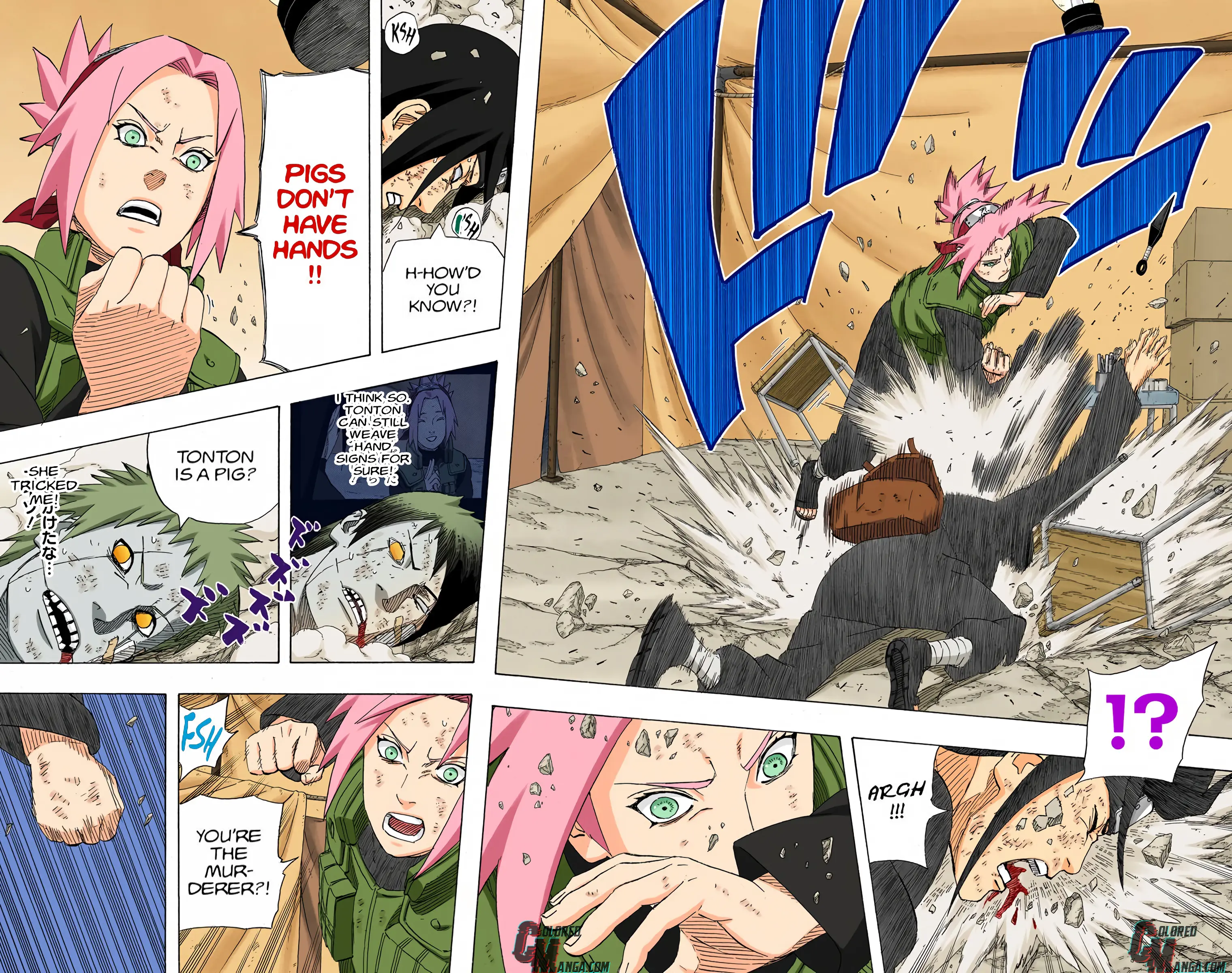 Naruto Colored Manga Online, chapter 540, page 8