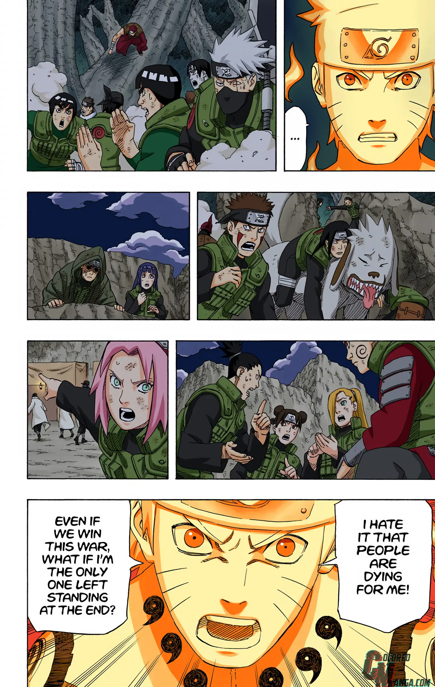 Naruto Colored Manga Online, chapter 541, page 4