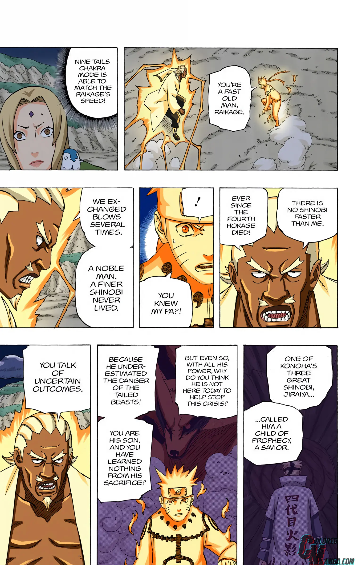 Naruto Colored Manga Online, chapter 541, page 9