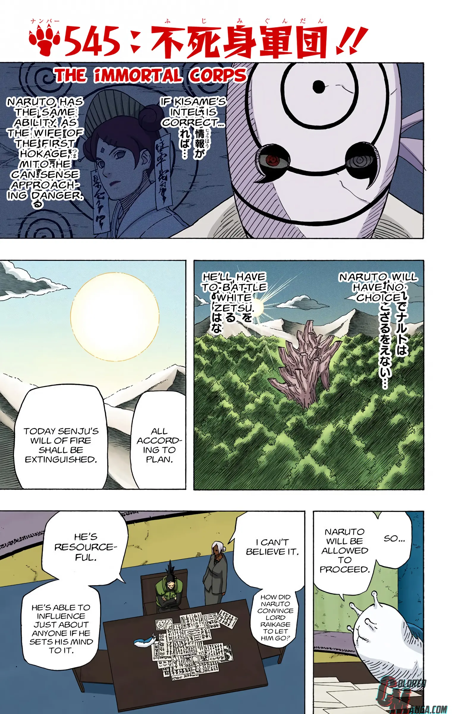Naruto Colored Manga Online, chapter 545, page 7