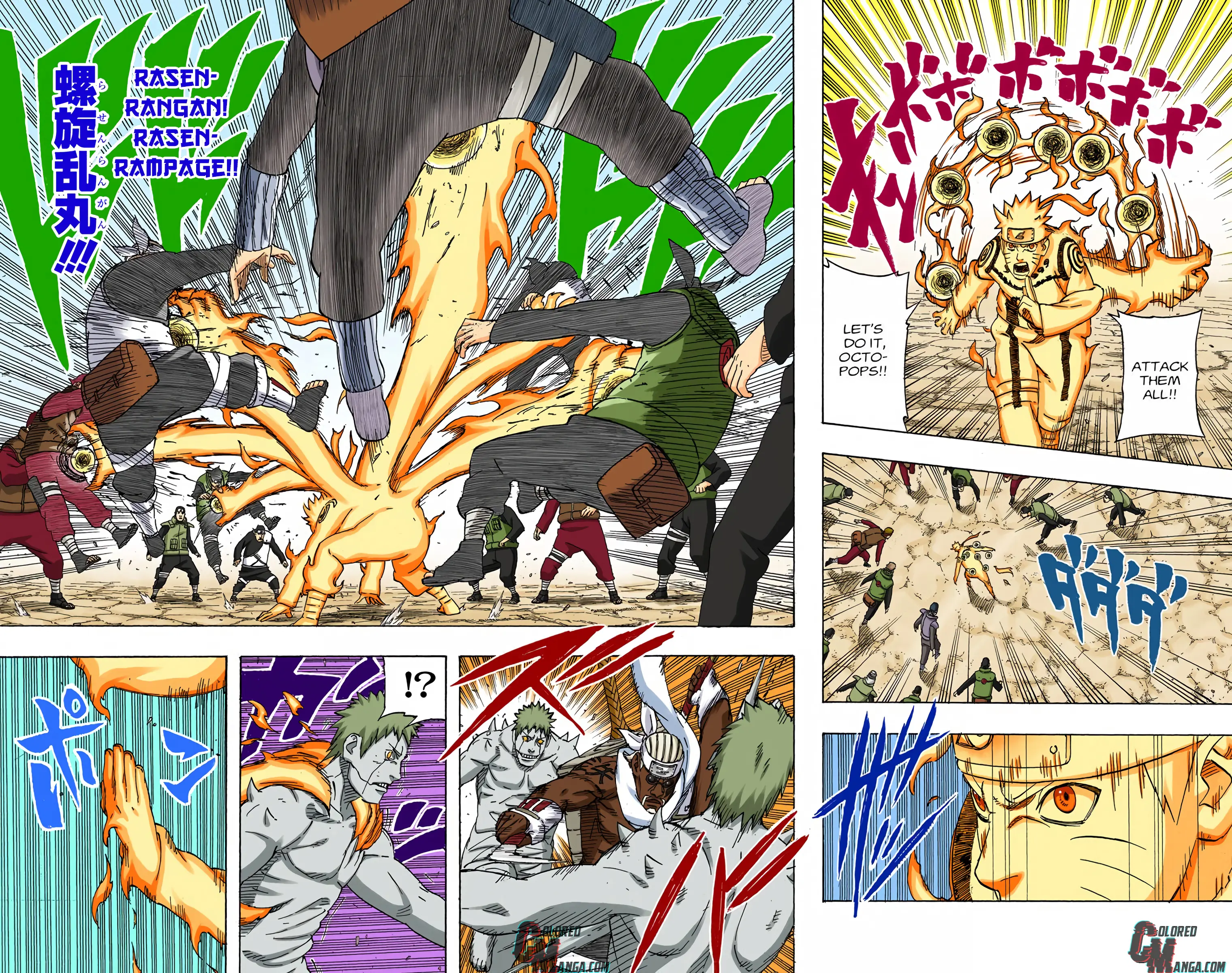 Naruto Colored Manga Online, chapter 545, page 18