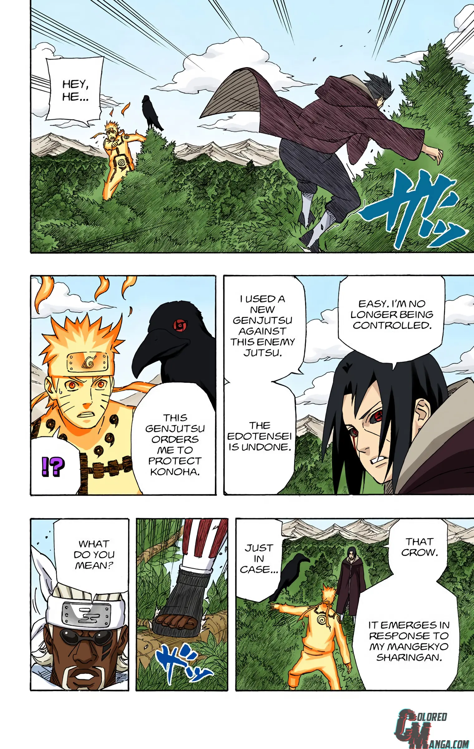 Naruto Colored Manga Online, chapter 550, page 8