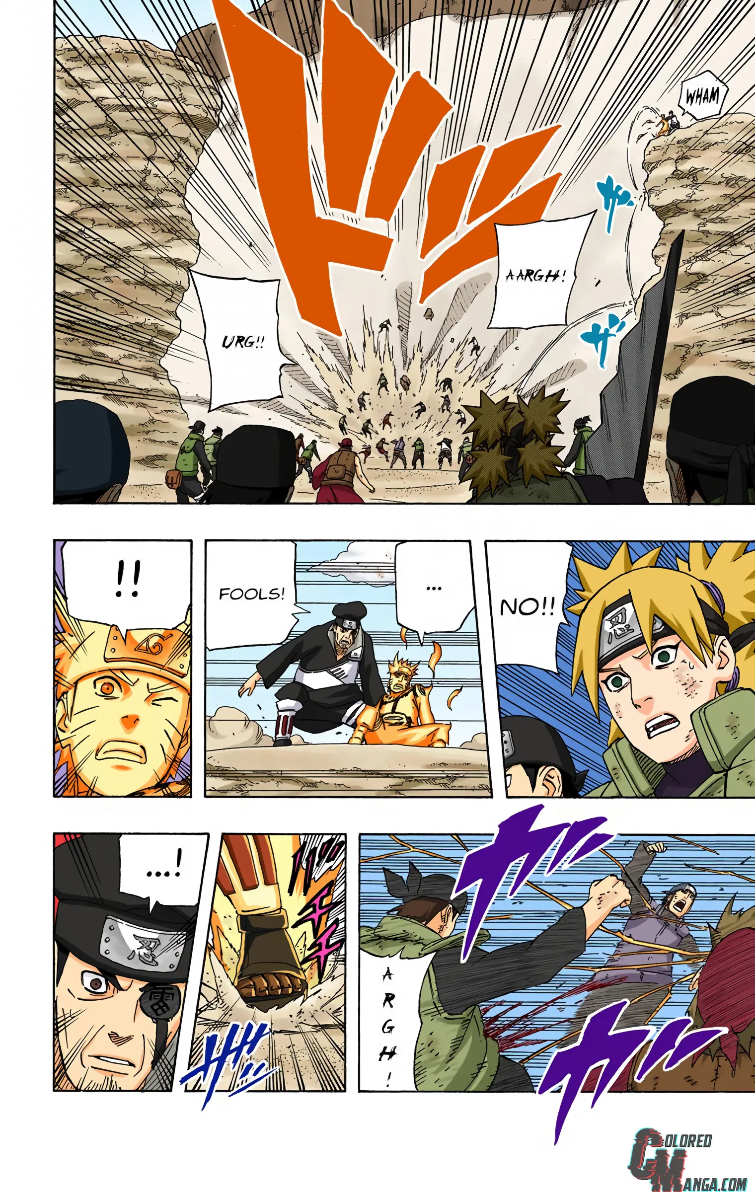 Naruto Colored Manga Online, chapter 554, page 14