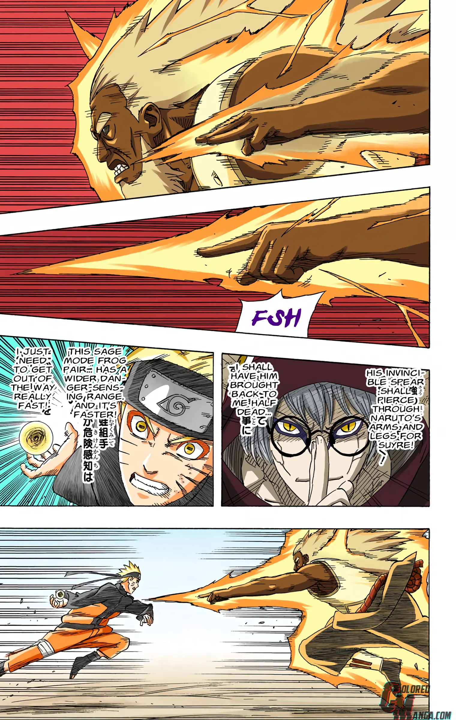 Naruto Colored Manga Online, chapter 555, page 13