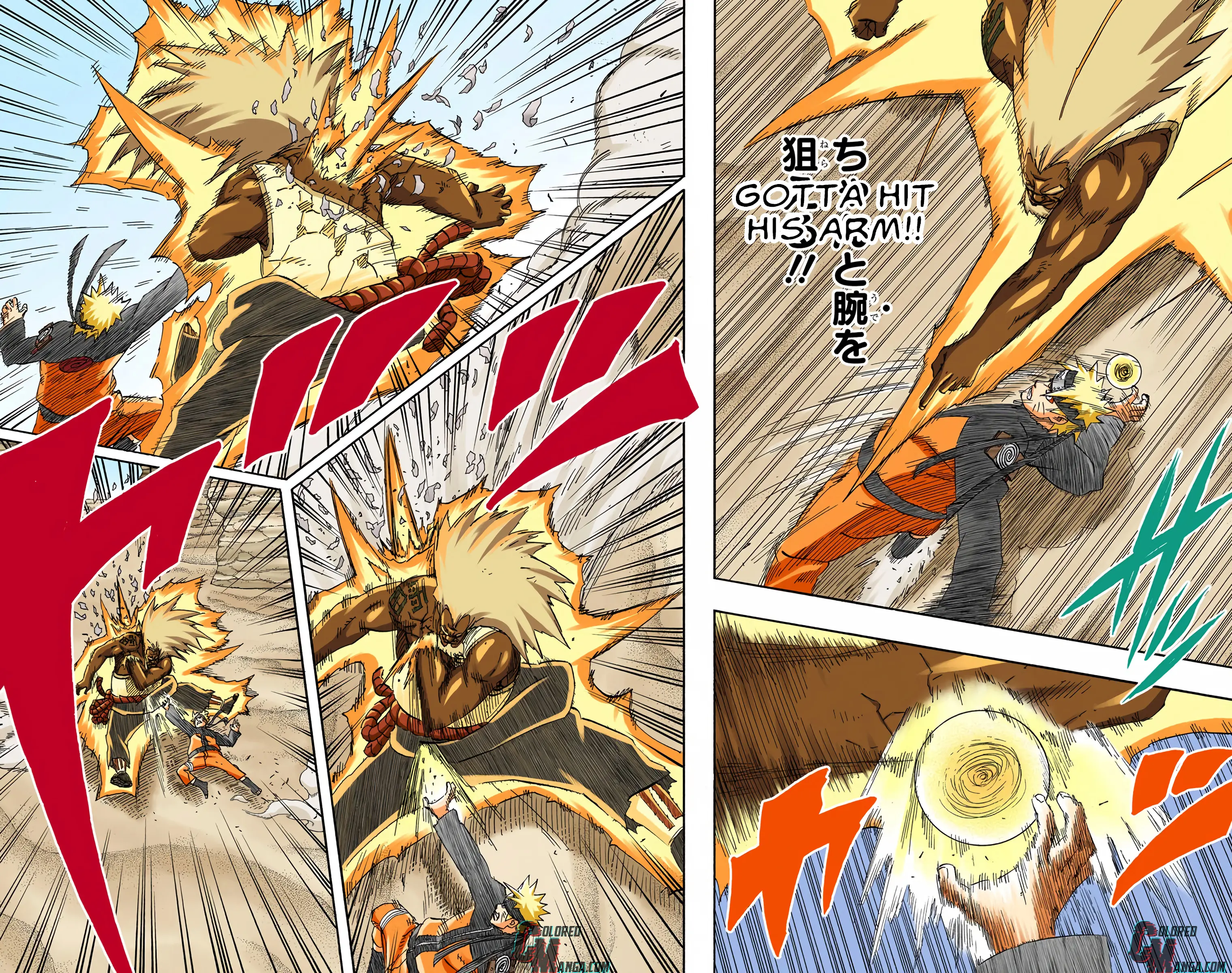 Naruto Colored Manga Online, chapter 555, page 14