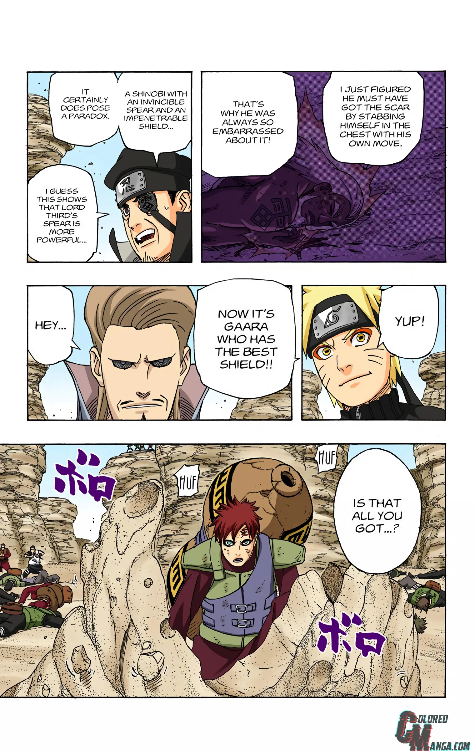 Naruto Colored Manga Online, chapter 555, page 16