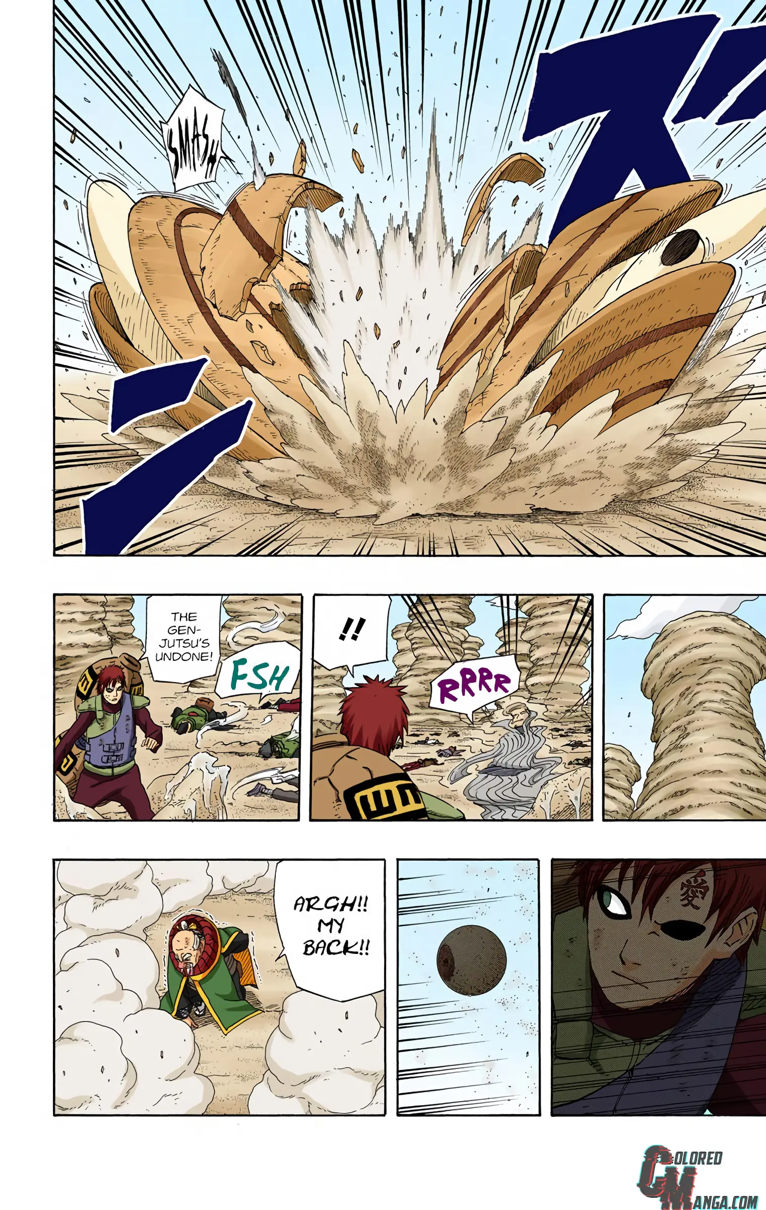 Naruto Colored Manga Online, chapter 556, page 14