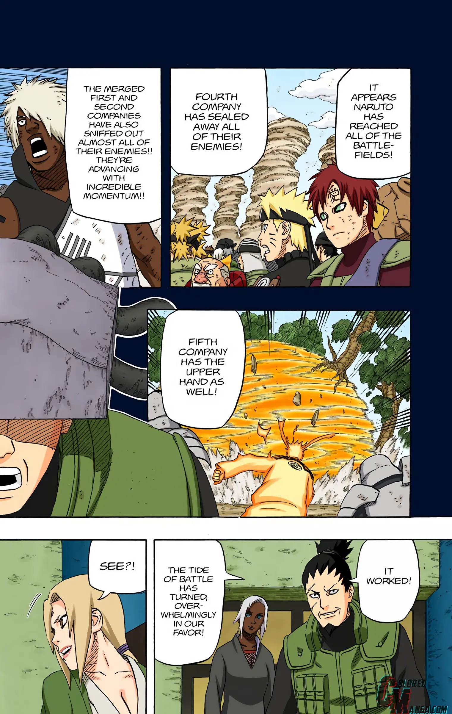 Naruto Colored Manga Online, chapter 559, page 12