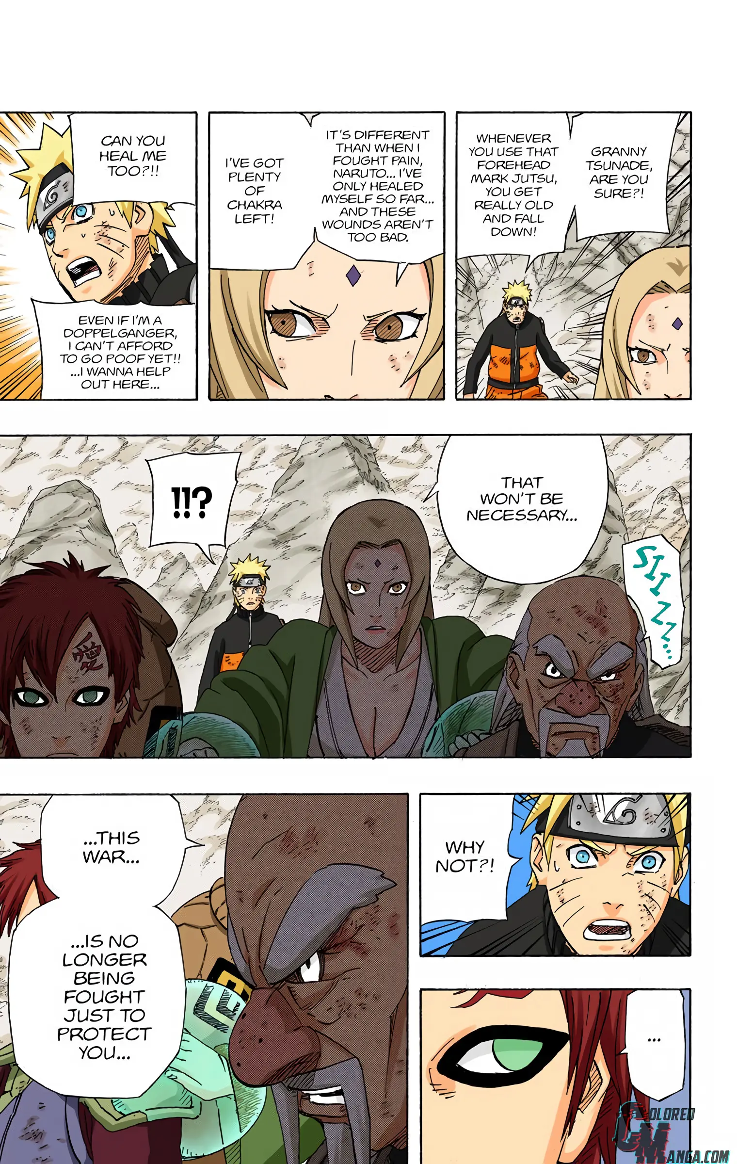 Naruto Colored Manga Online, chapter 563, page 7