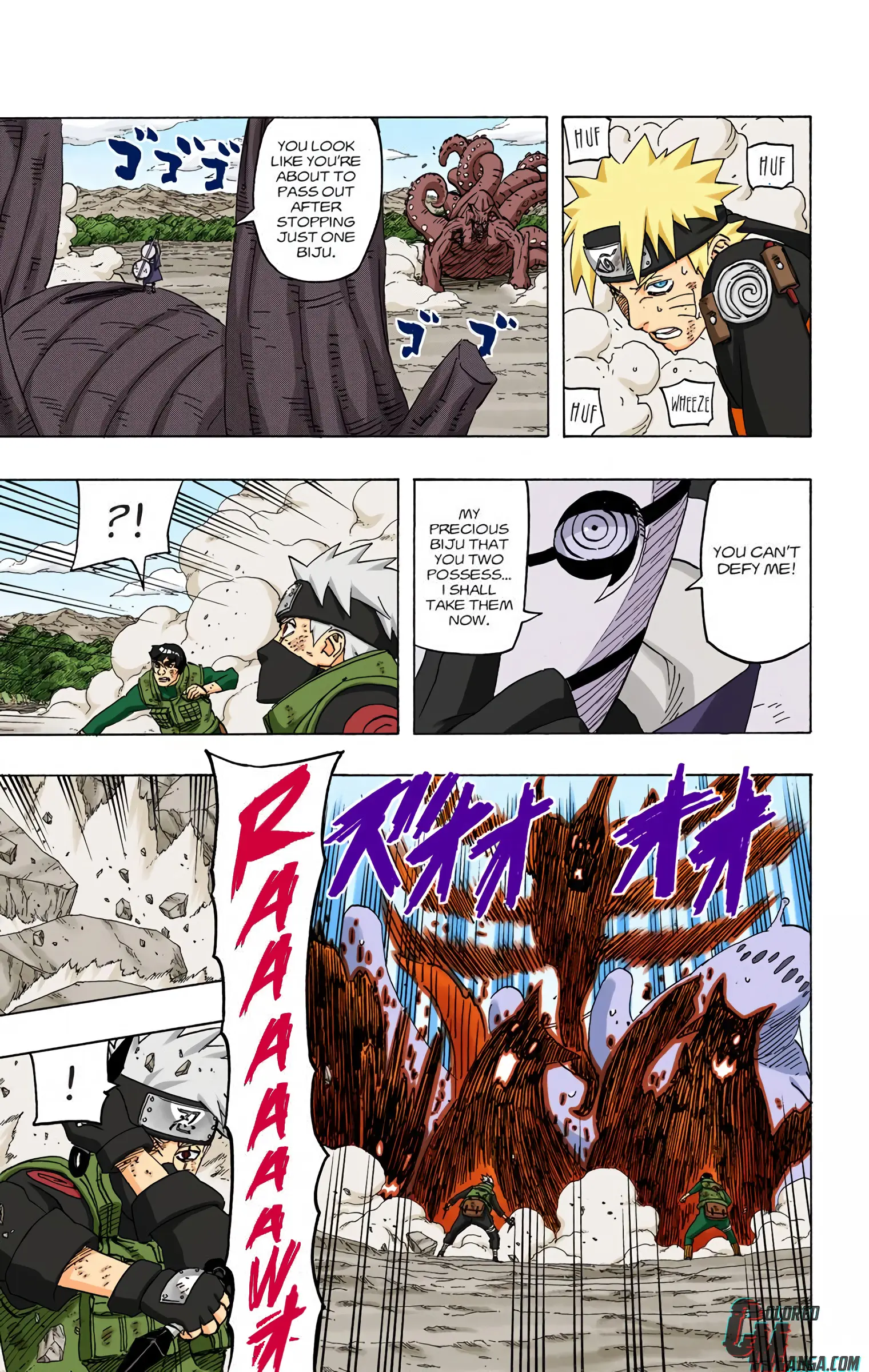 Naruto Colored Manga Online, chapter 570, page 7