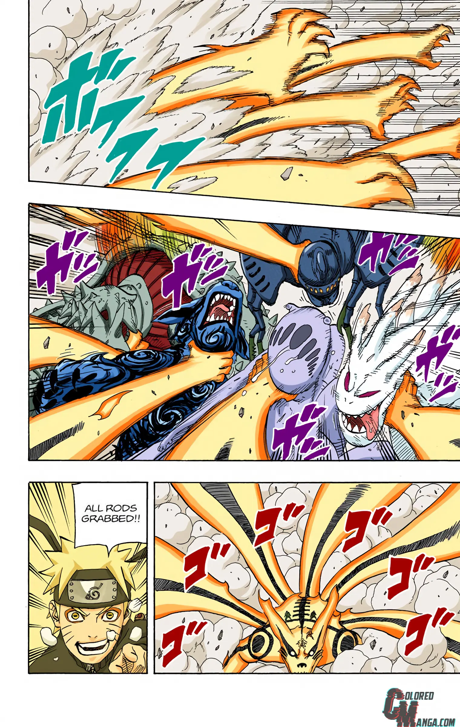 Naruto Colored Manga Online, chapter 572, page 3