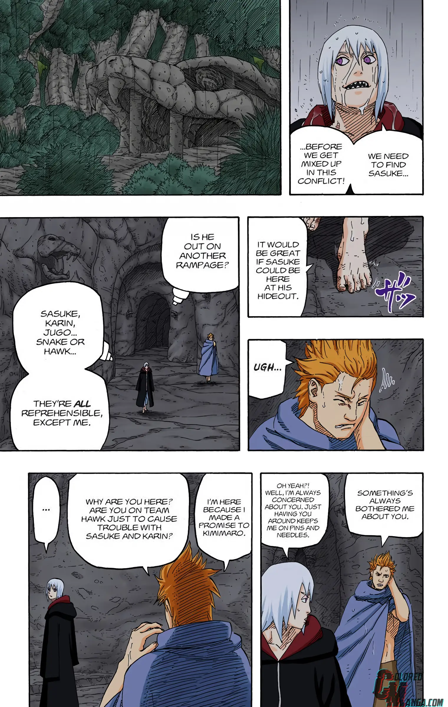 Naruto Colored Manga Online, chapter 574, page 3