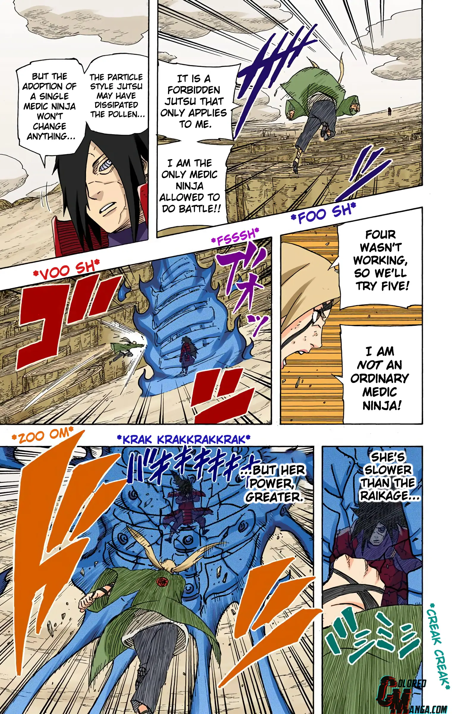 Naruto Colored Manga Online, chapter 577, page 3
