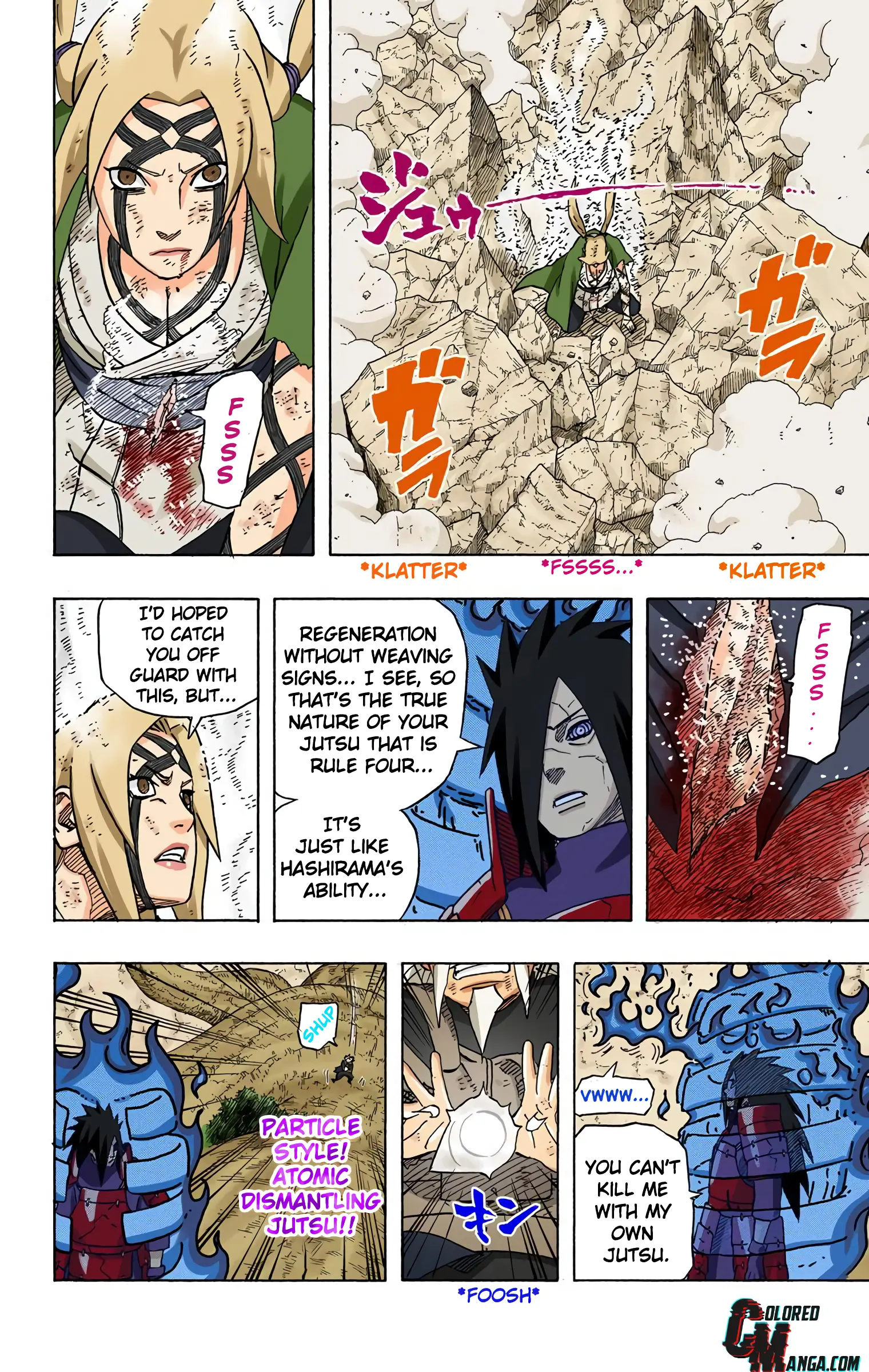 Naruto Colored Manga Online, chapter 578, page 6