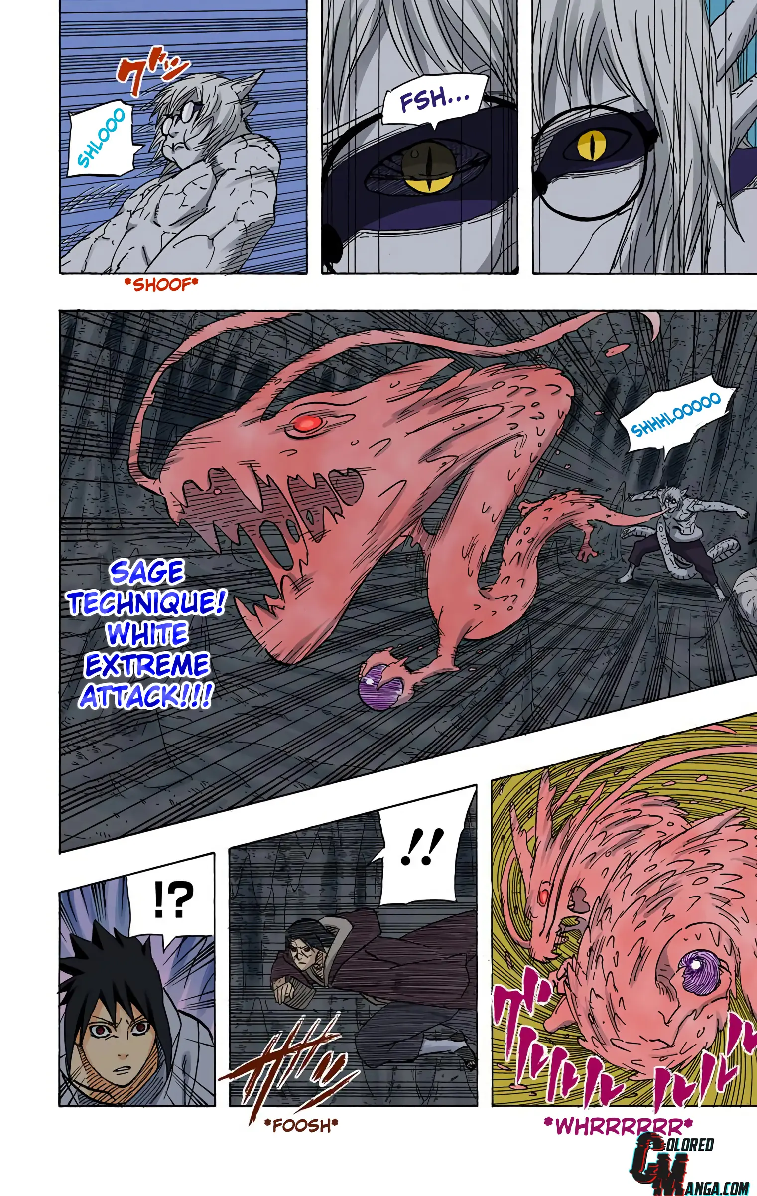 Naruto Colored Manga Online, chapter 580, page 2