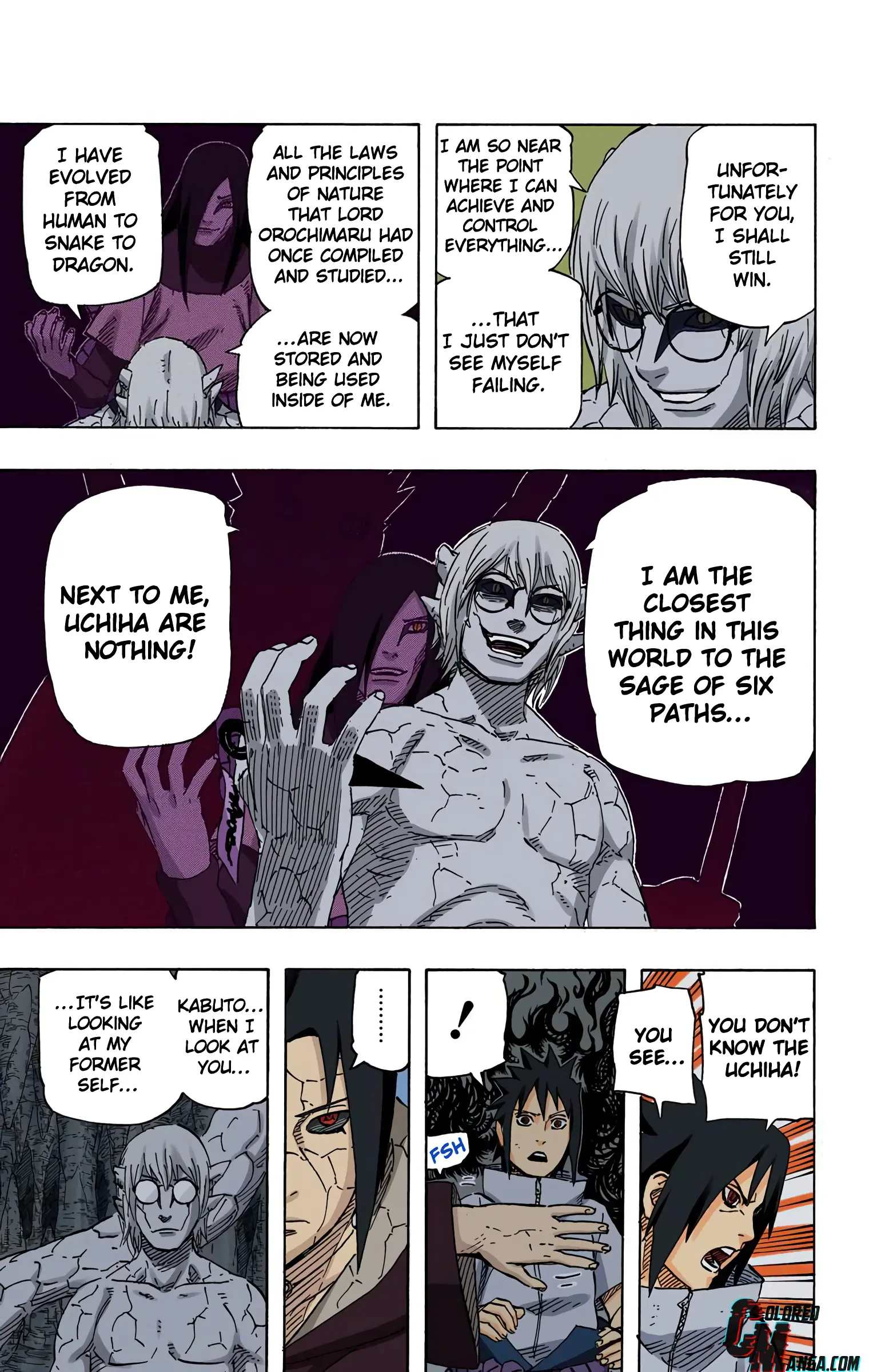 Naruto Colored Manga Online, chapter 582, page 5