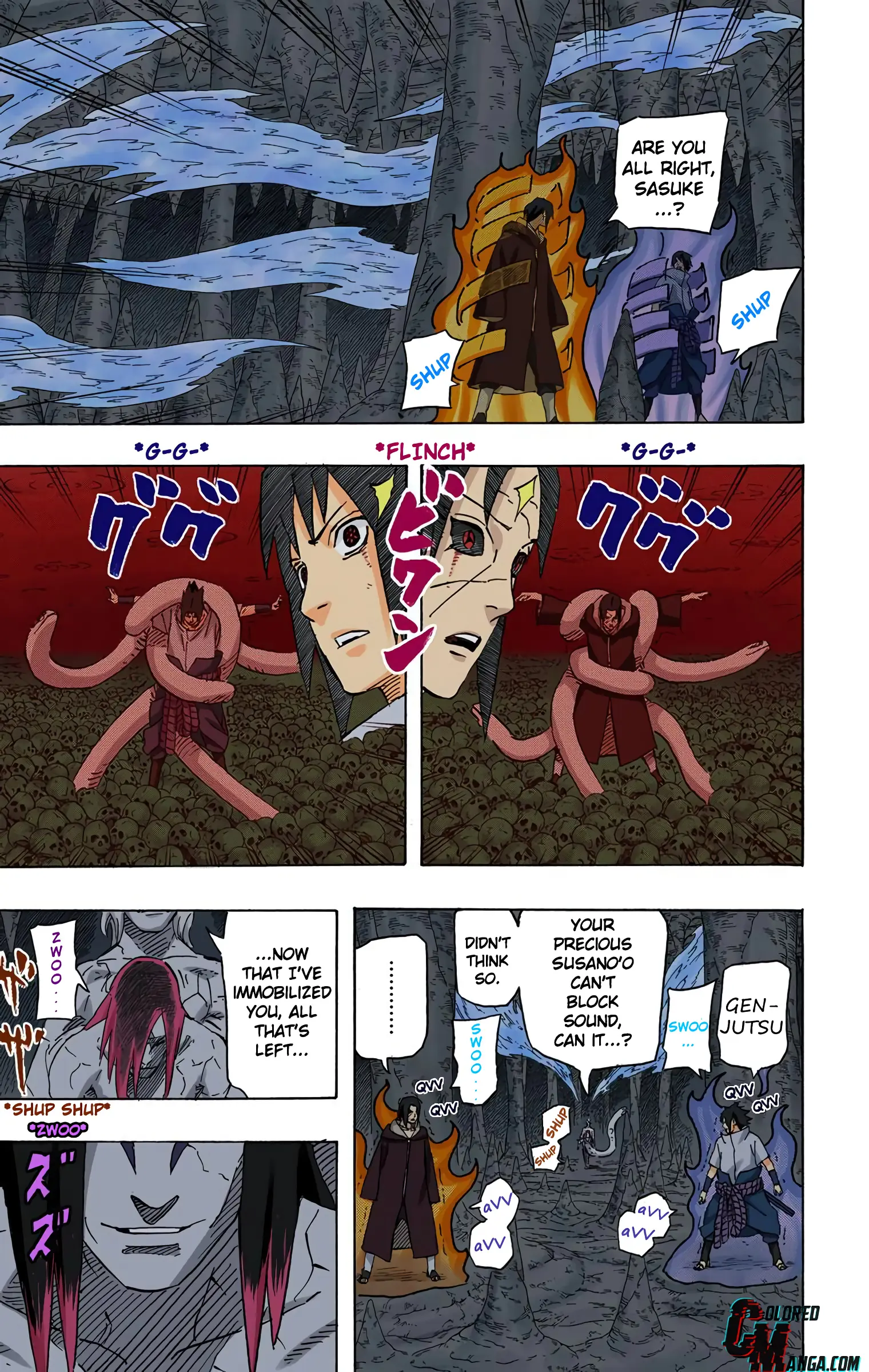 Naruto Colored Manga Online, chapter 585, page 9