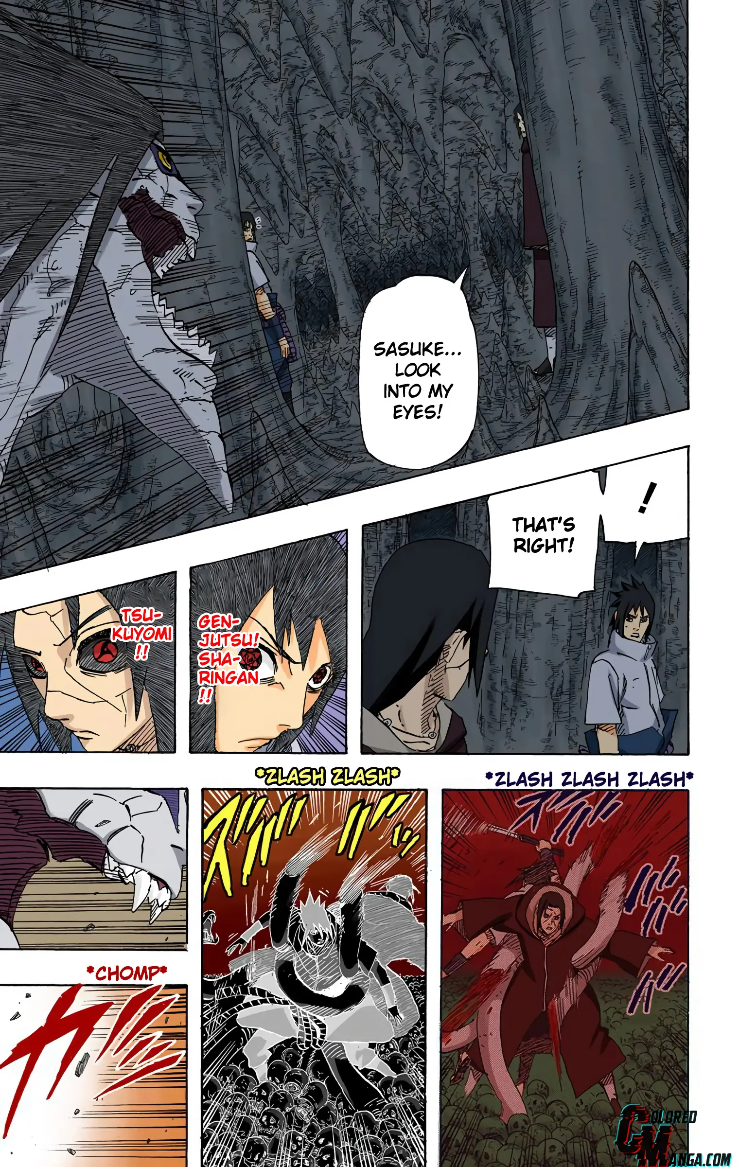 Naruto Colored Manga Online, chapter 585, page 12