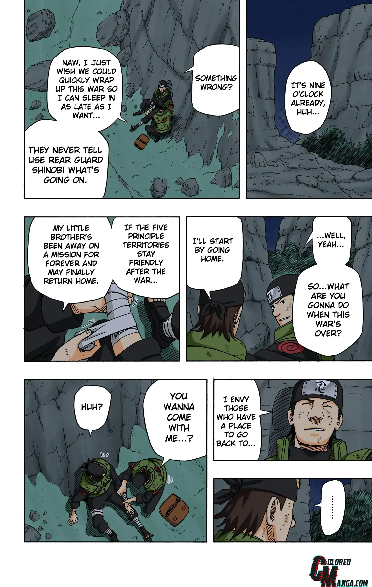 Naruto Colored Manga Online, chapter 587, page 15