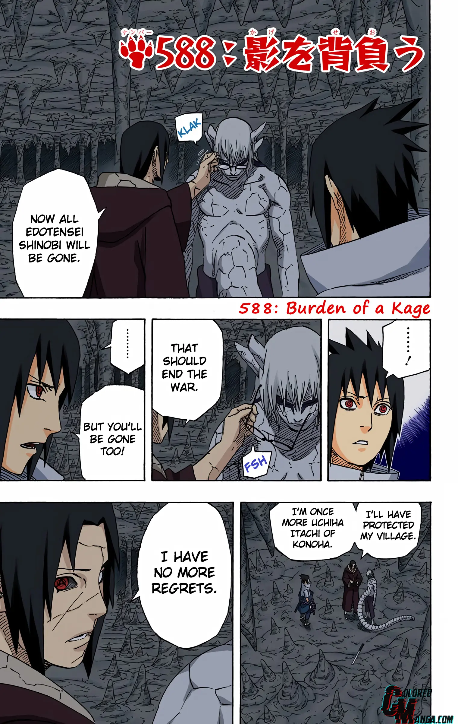 Naruto Colored Manga Online, chapter 588, page 5