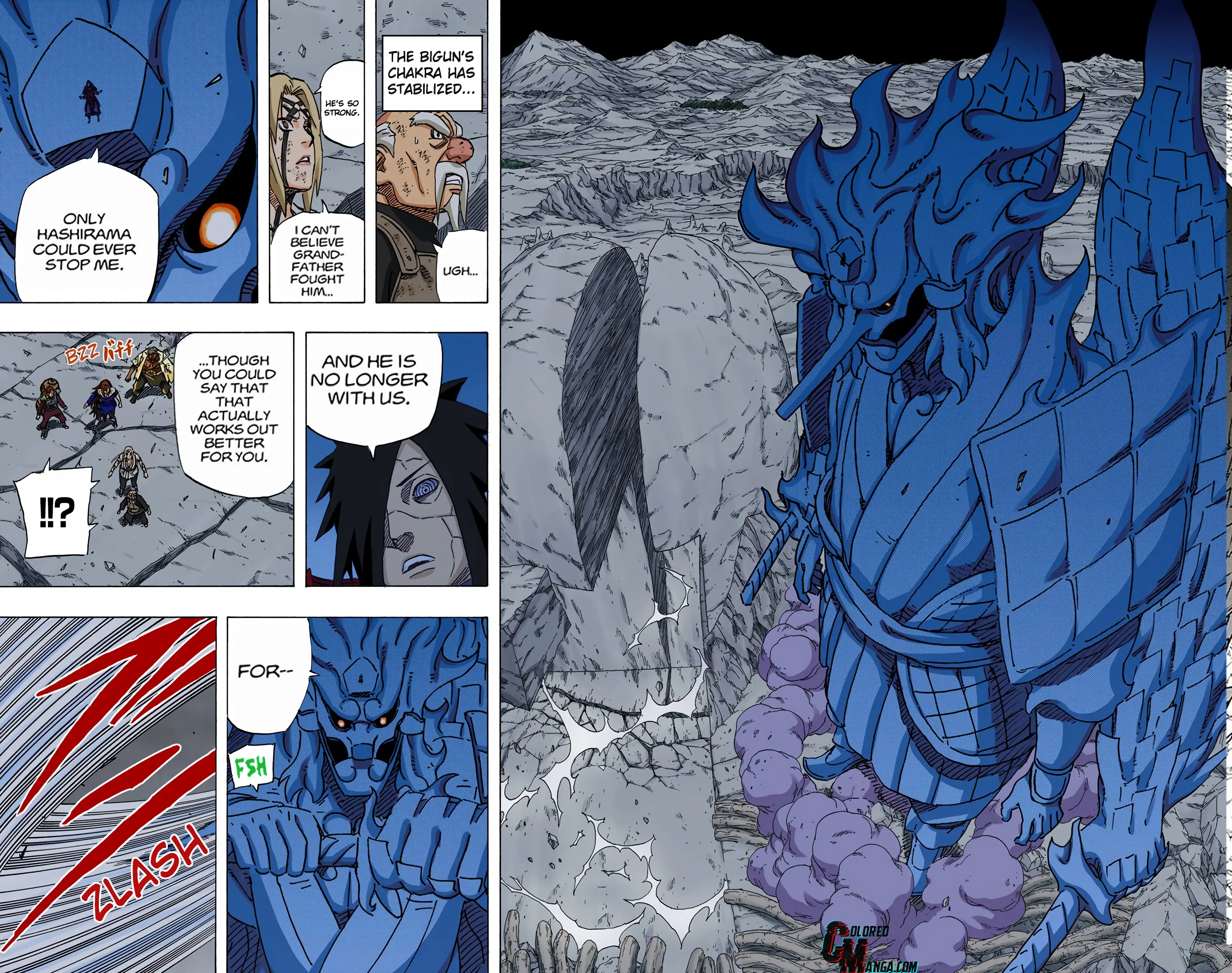 Naruto Colored Manga Online, chapter 589, page 2