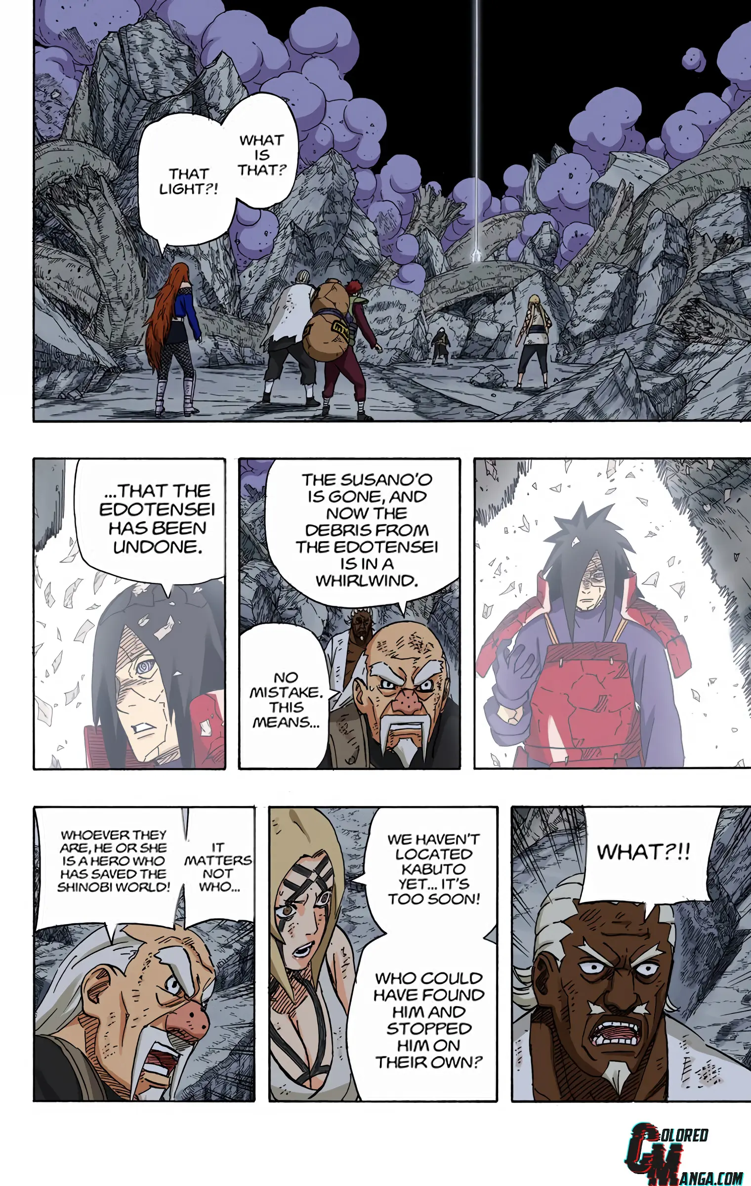 Naruto Colored Manga Online, chapter 591, page 3
