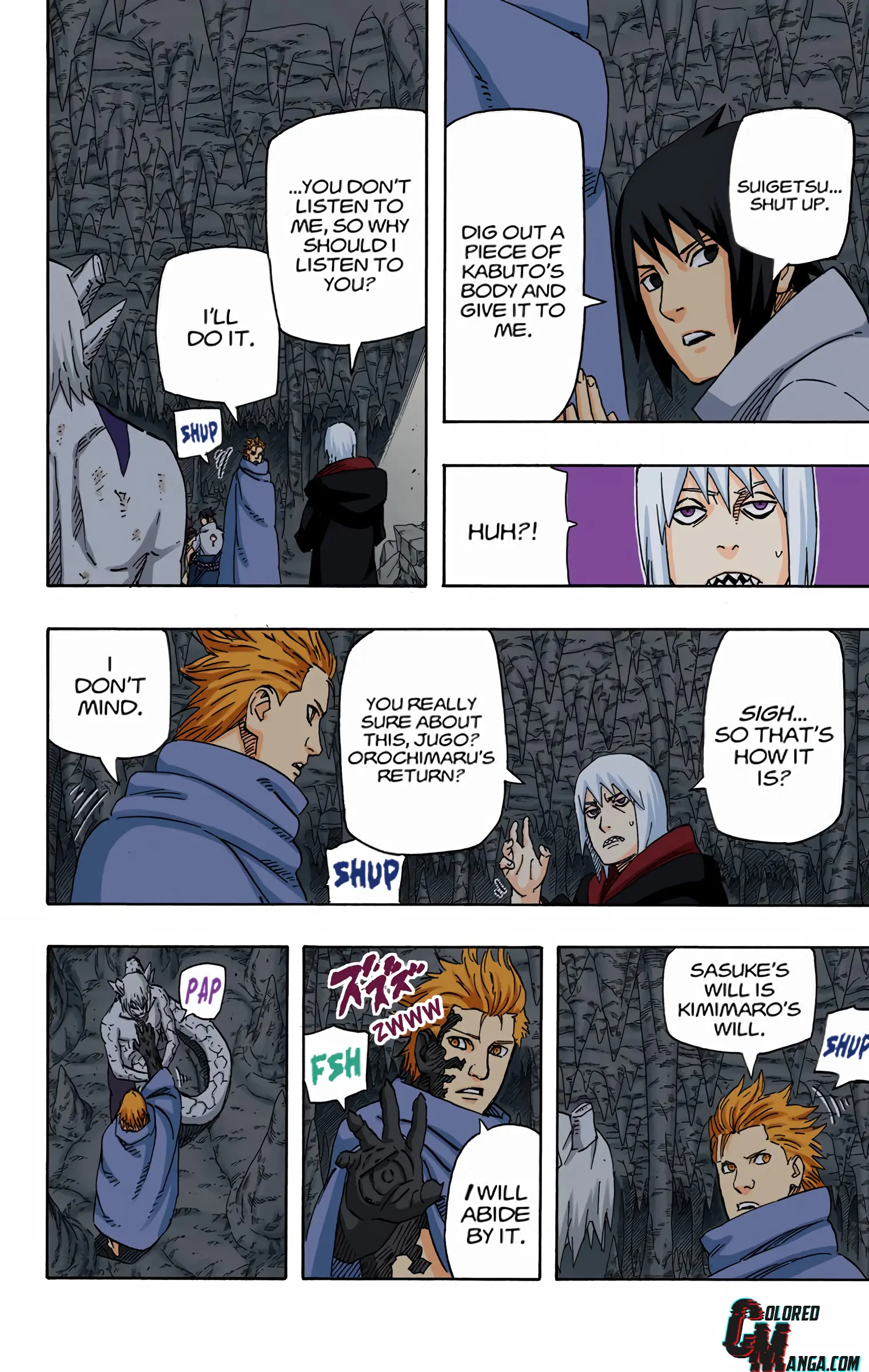 Naruto Colored Manga Online, chapter 593, page 4