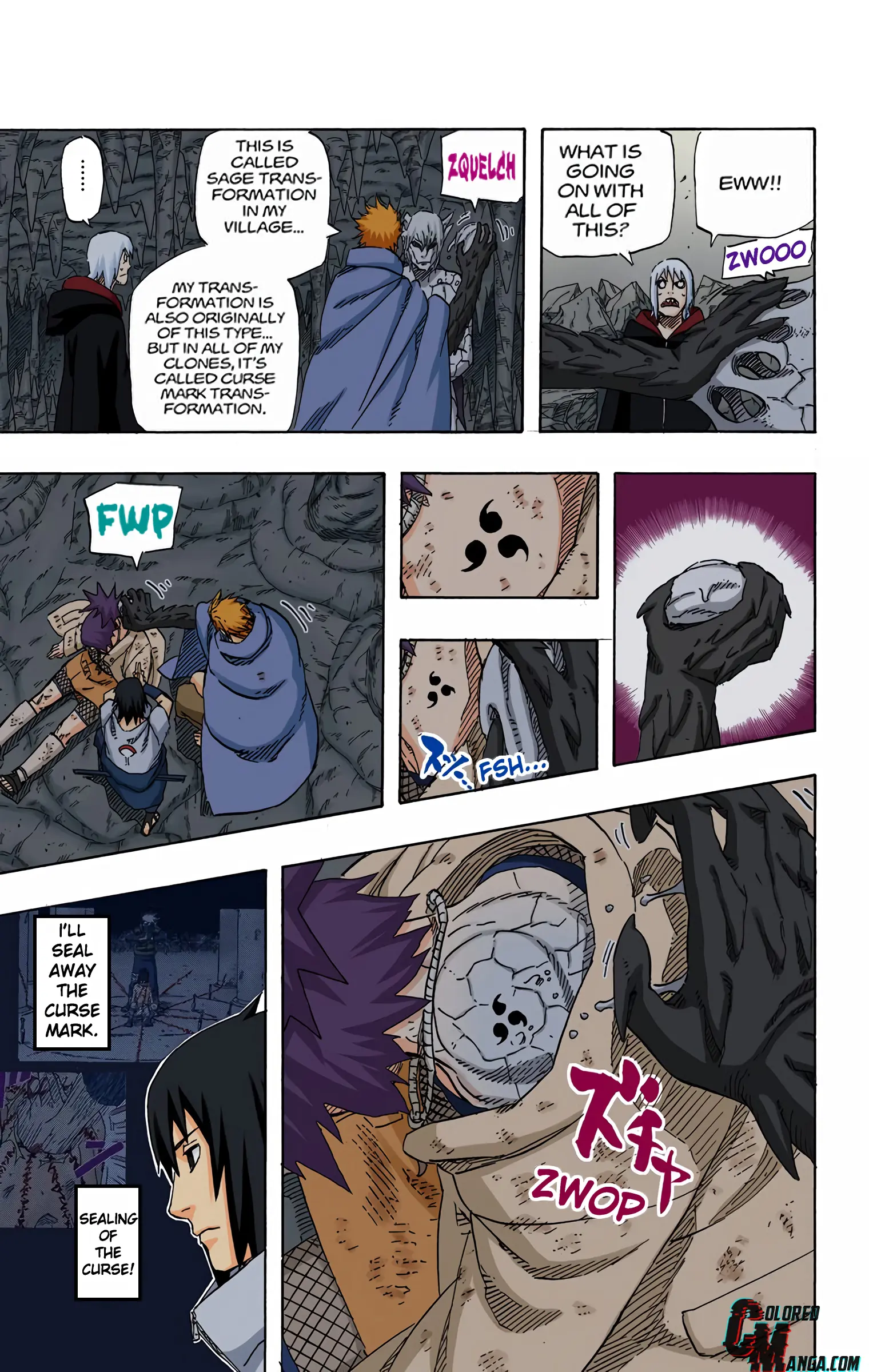 Naruto Colored Manga Online, chapter 593, page 5