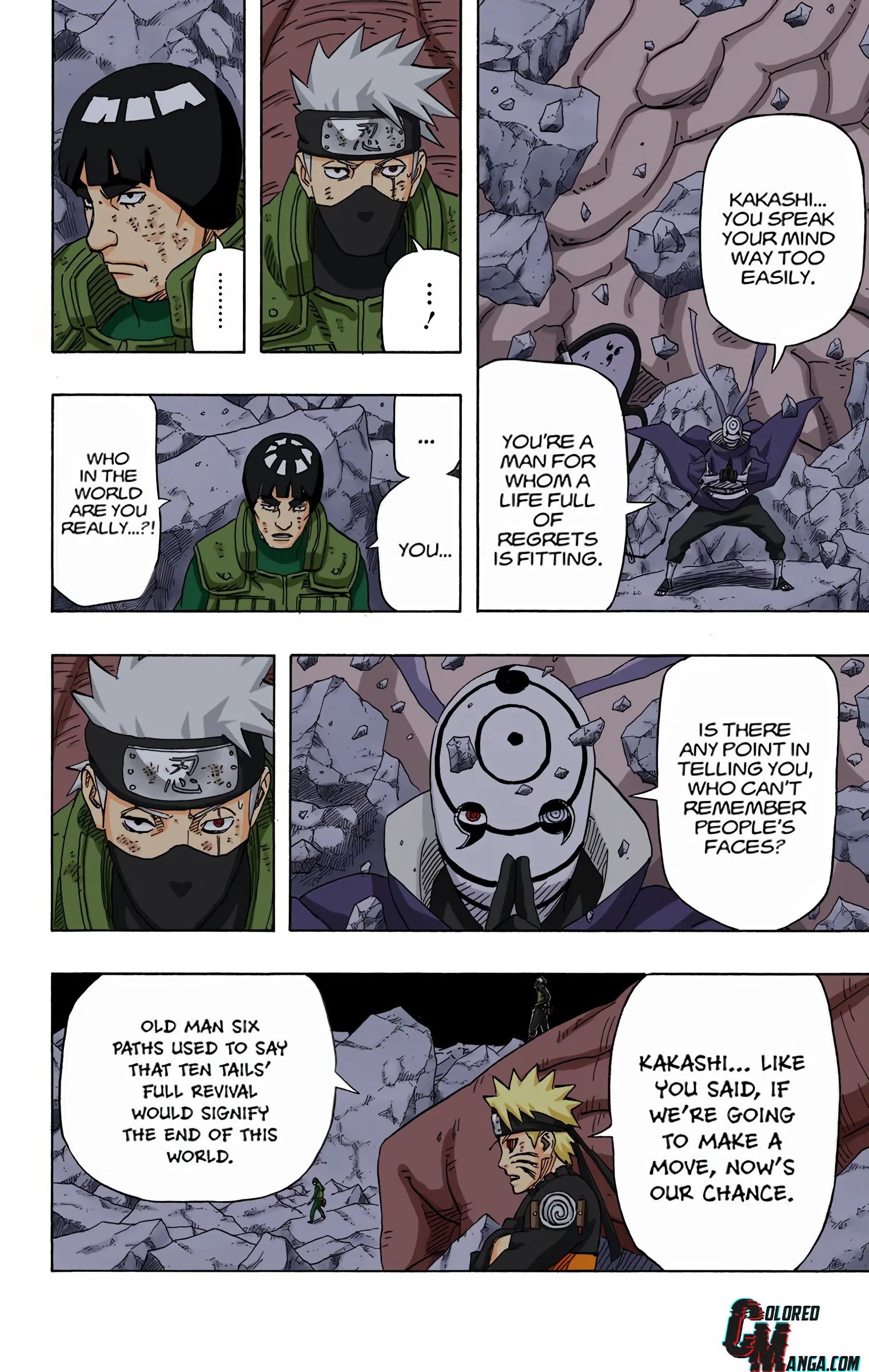 Naruto Colored Manga Online, chapter 594, page 8