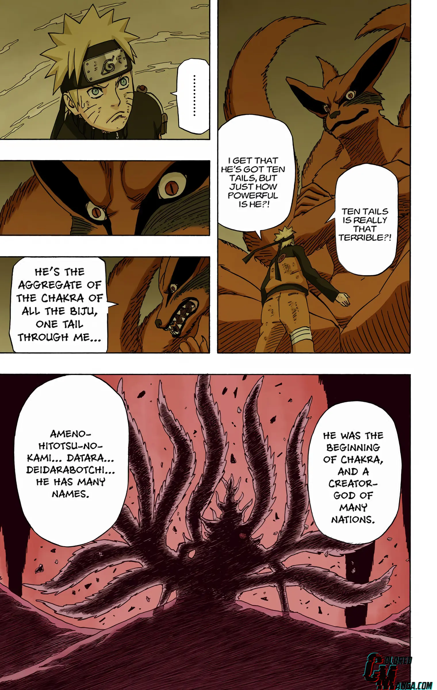 Naruto Colored Manga Online, chapter 594, page 9