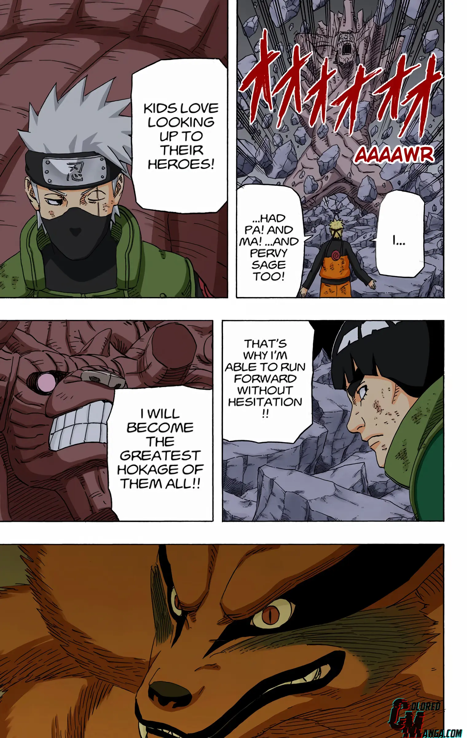 Naruto Colored Manga Online, chapter 594, page 13