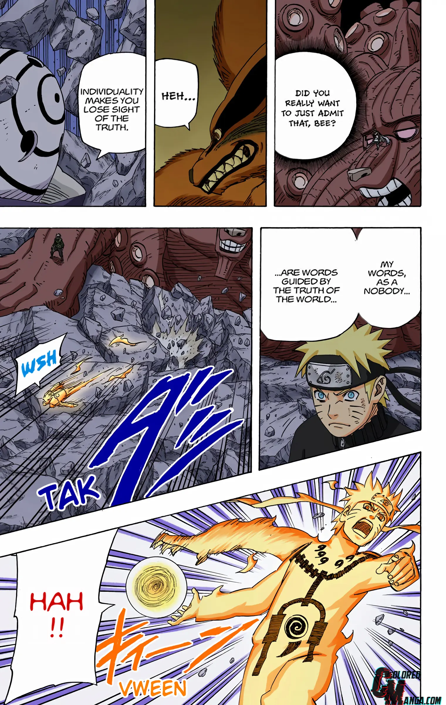 Naruto Colored Manga Online, chapter 594, page 15