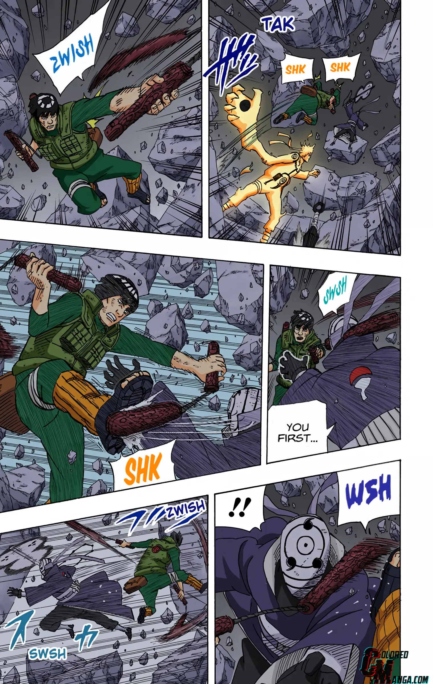 Naruto Colored Manga Online, chapter 595, page 10