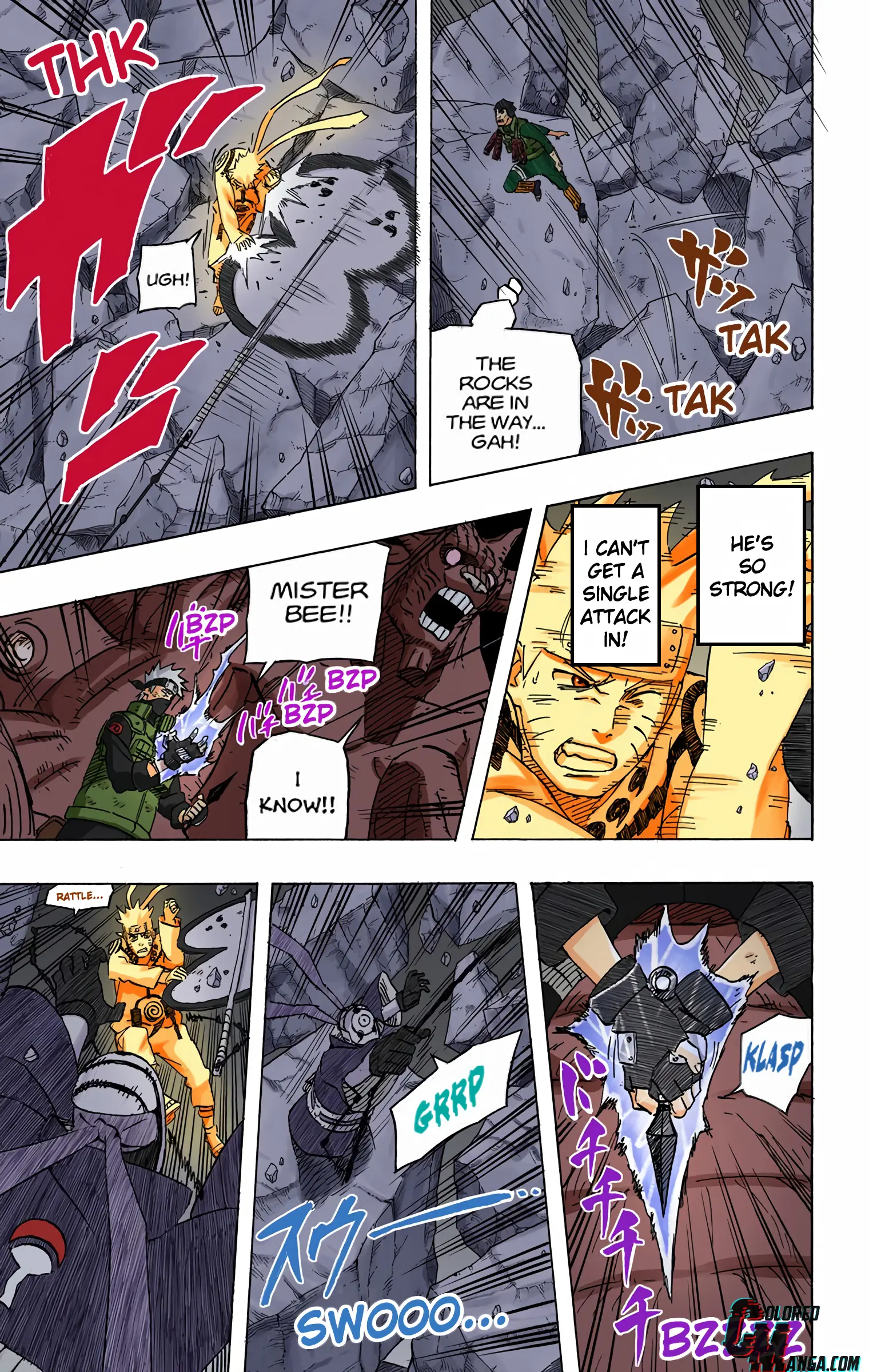 Naruto Colored Manga Online, chapter 595, page 16