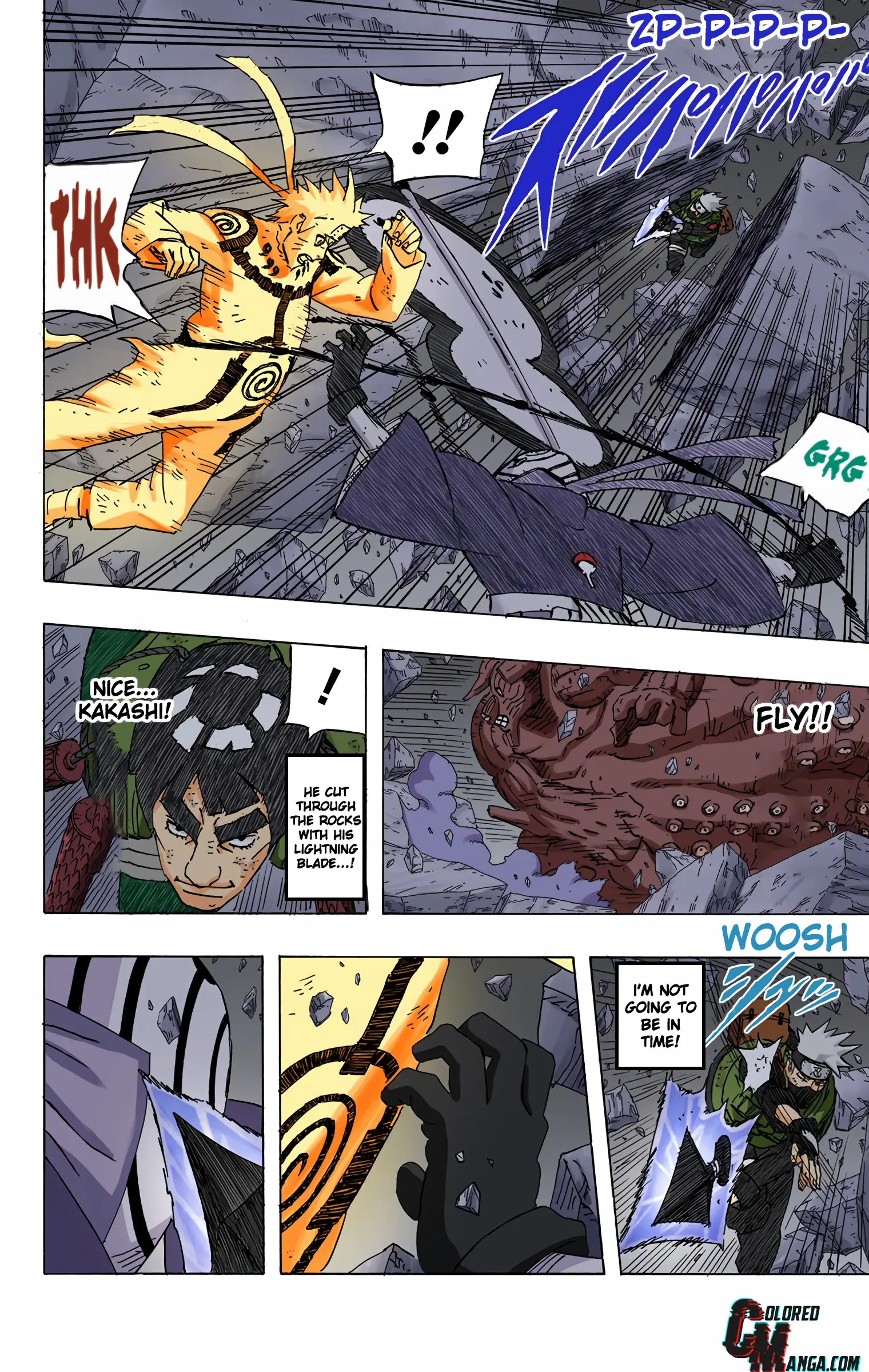 Naruto Colored Manga Online, chapter 595, page 17