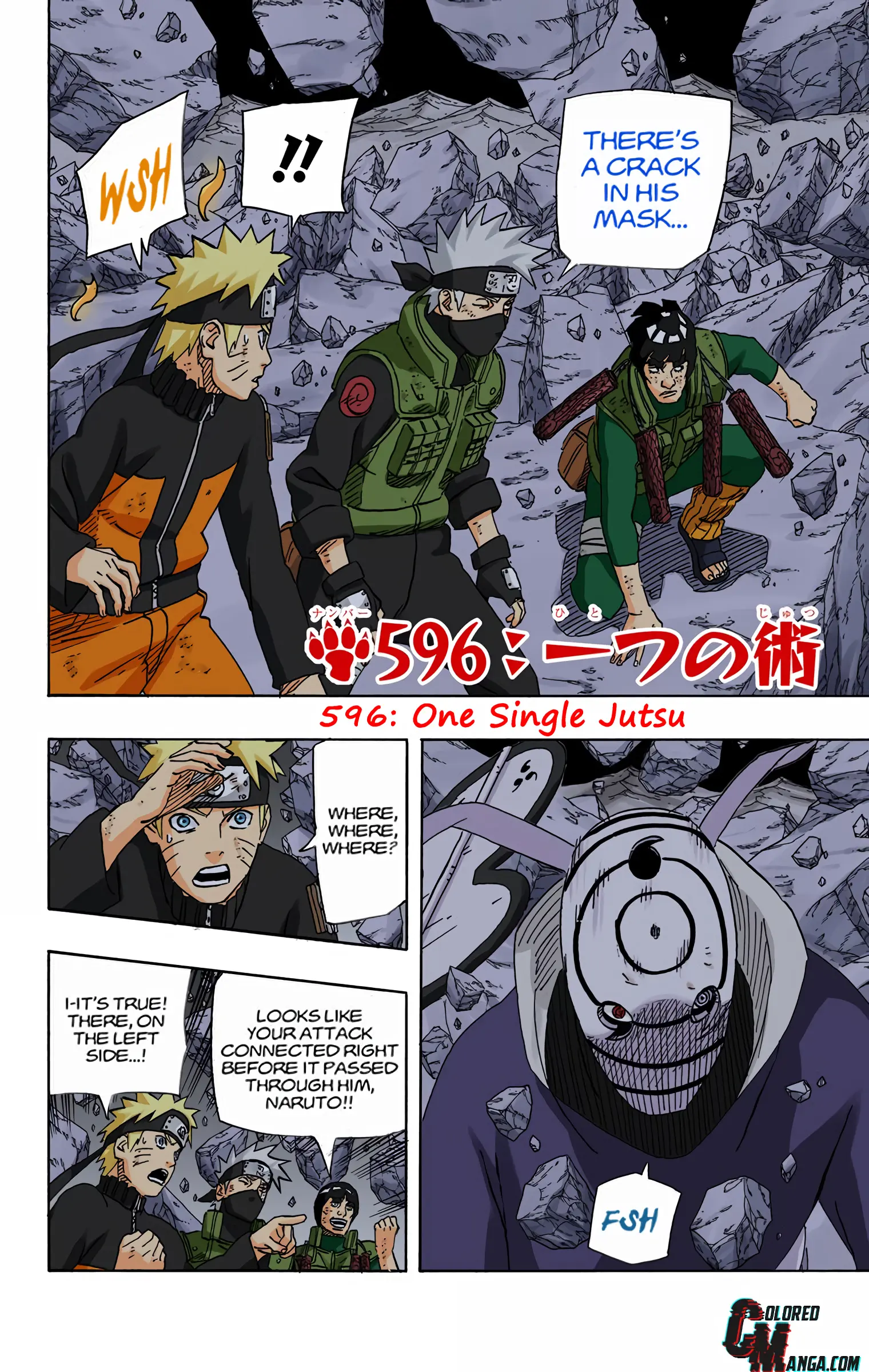 Naruto Colored Manga Online, chapter 596, page 2