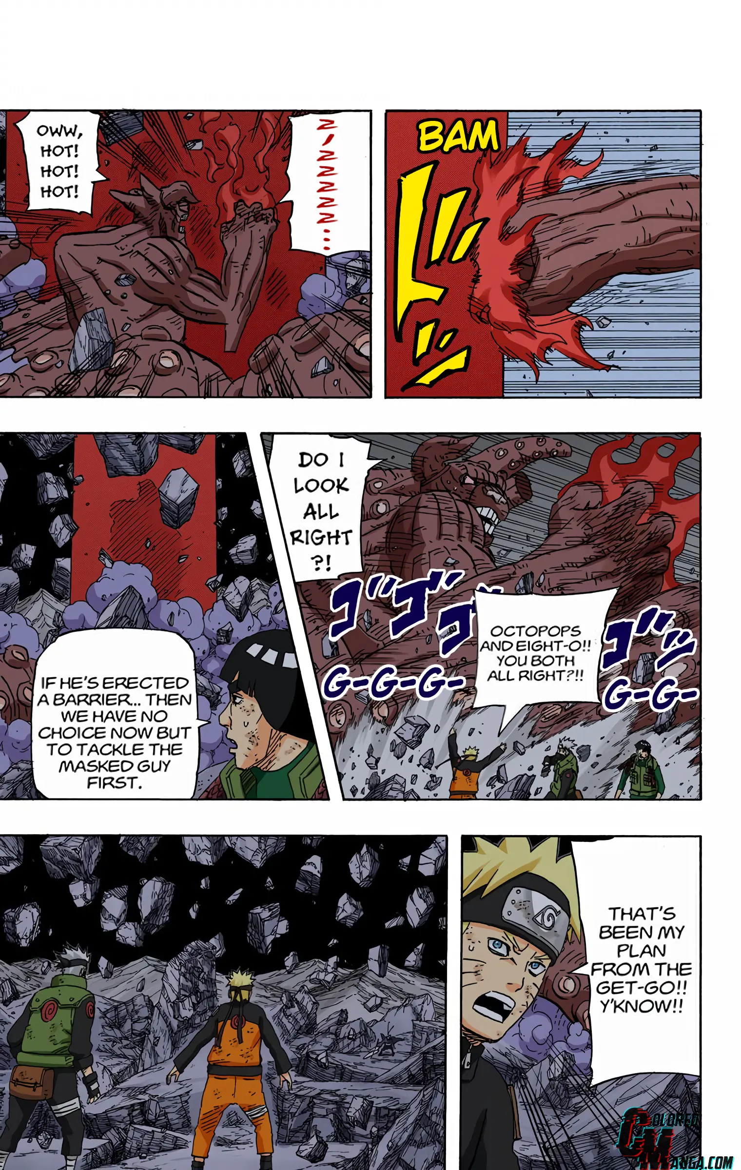 Naruto Colored Manga Online, chapter 596, page 5