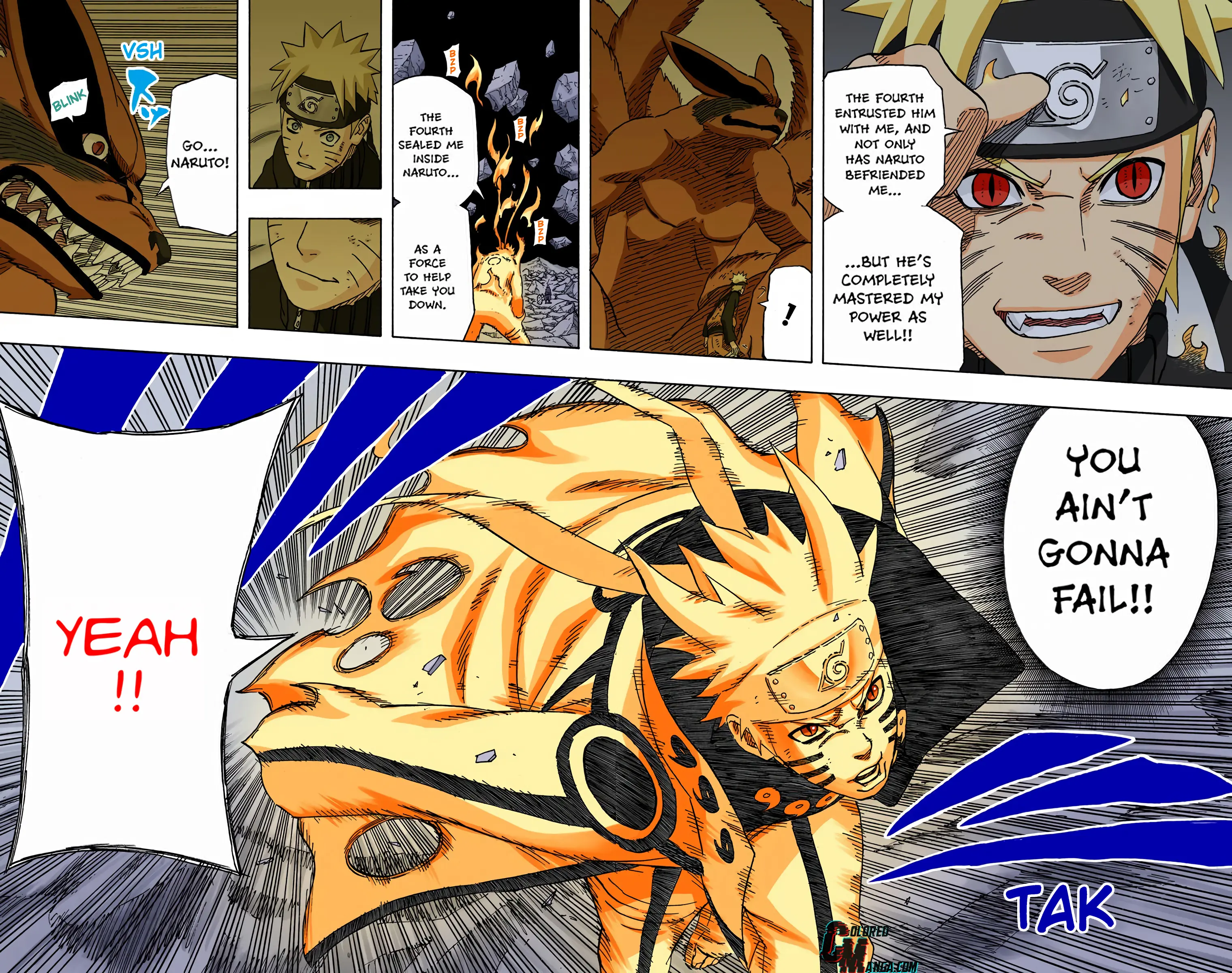 Naruto Colored Manga Online, chapter 597, page 19