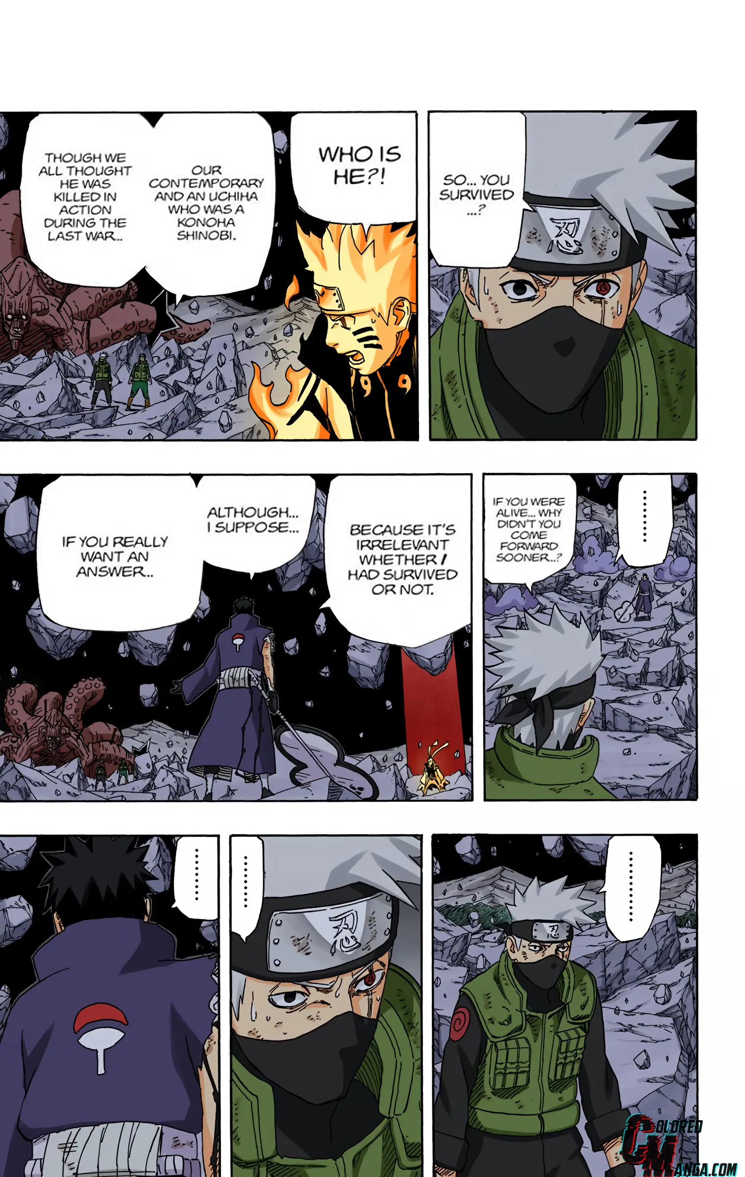 Naruto Colored Manga Online, chapter 600, page 9
