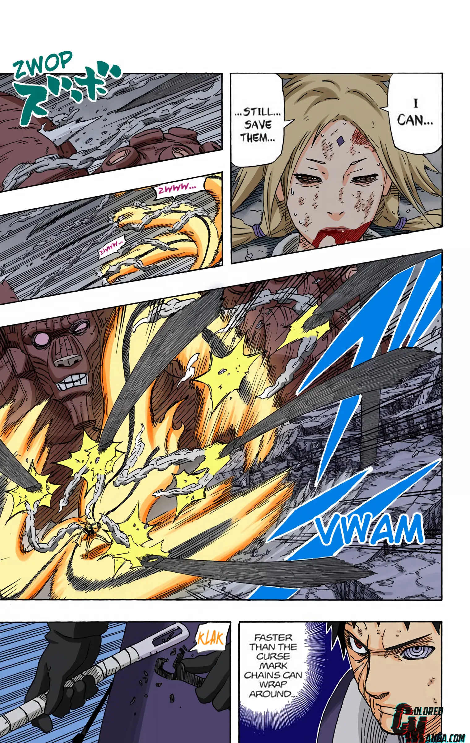 Naruto Colored Manga Online, chapter 601, page 7