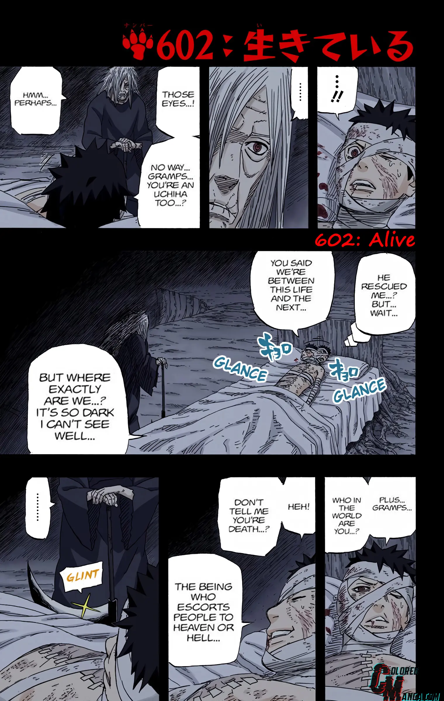 Naruto Colored Manga Online, chapter 602, page 1