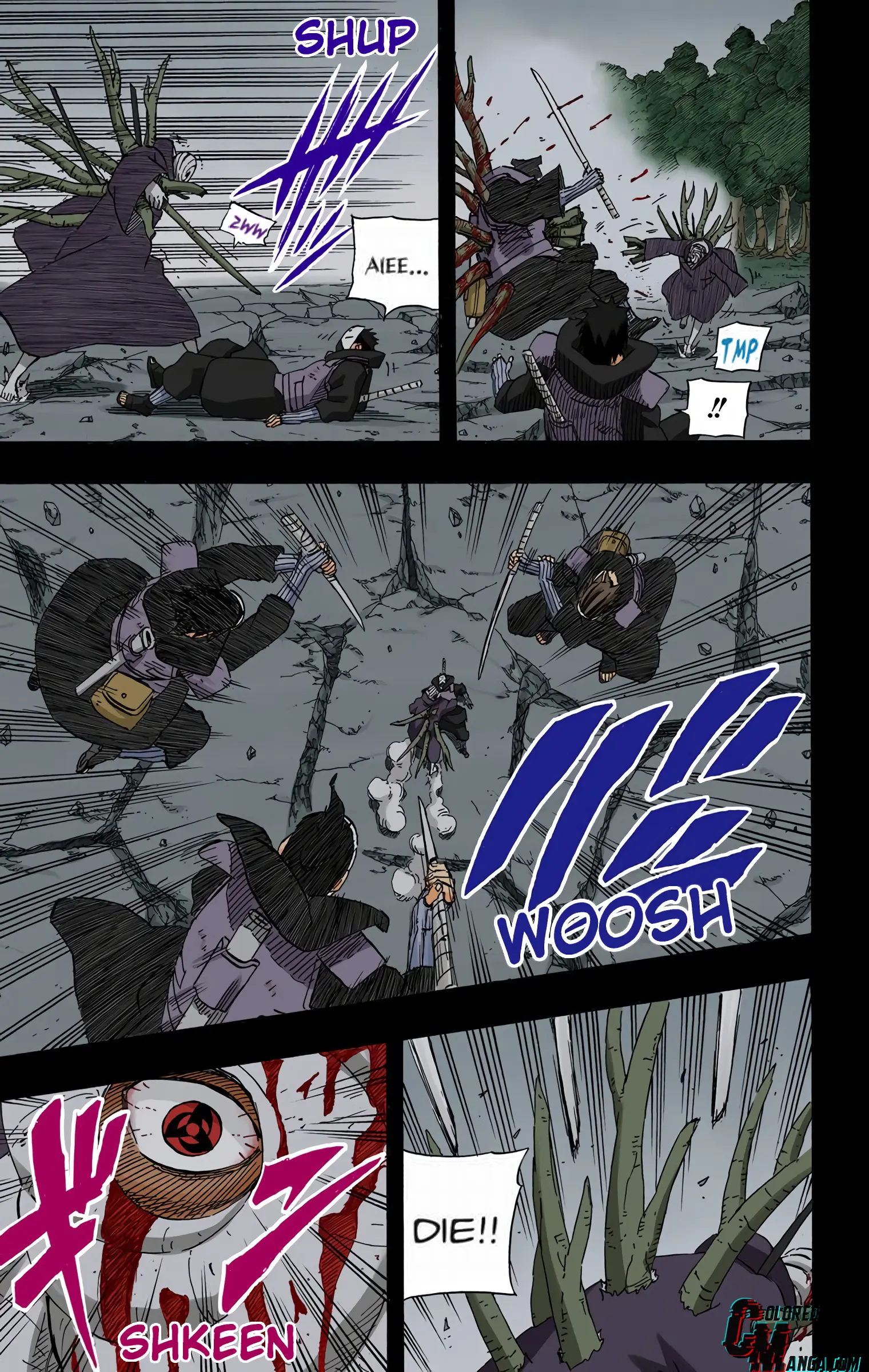 Naruto Colored Manga Online, chapter 605, page 9