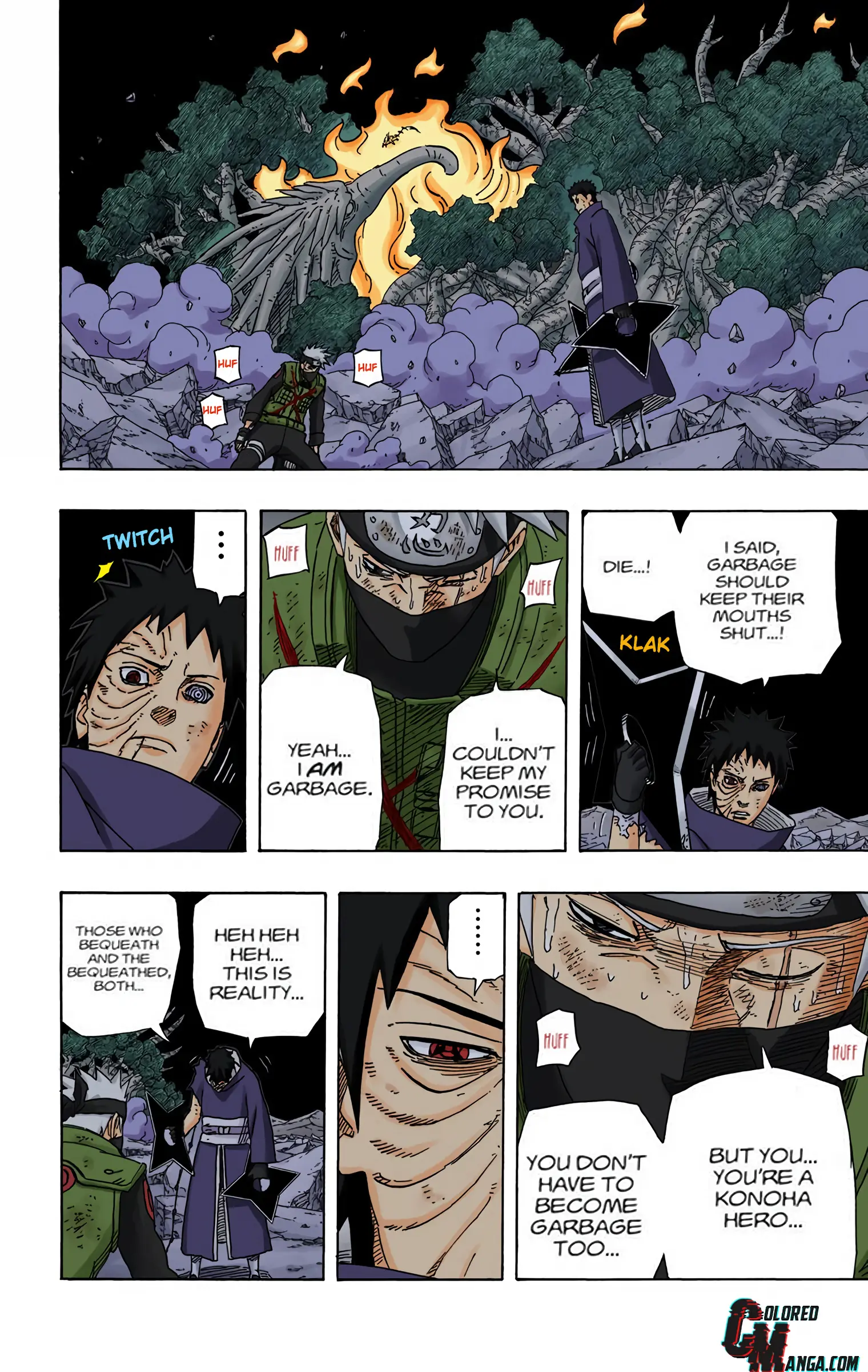 Naruto Colored Manga Online, chapter 608, page 14